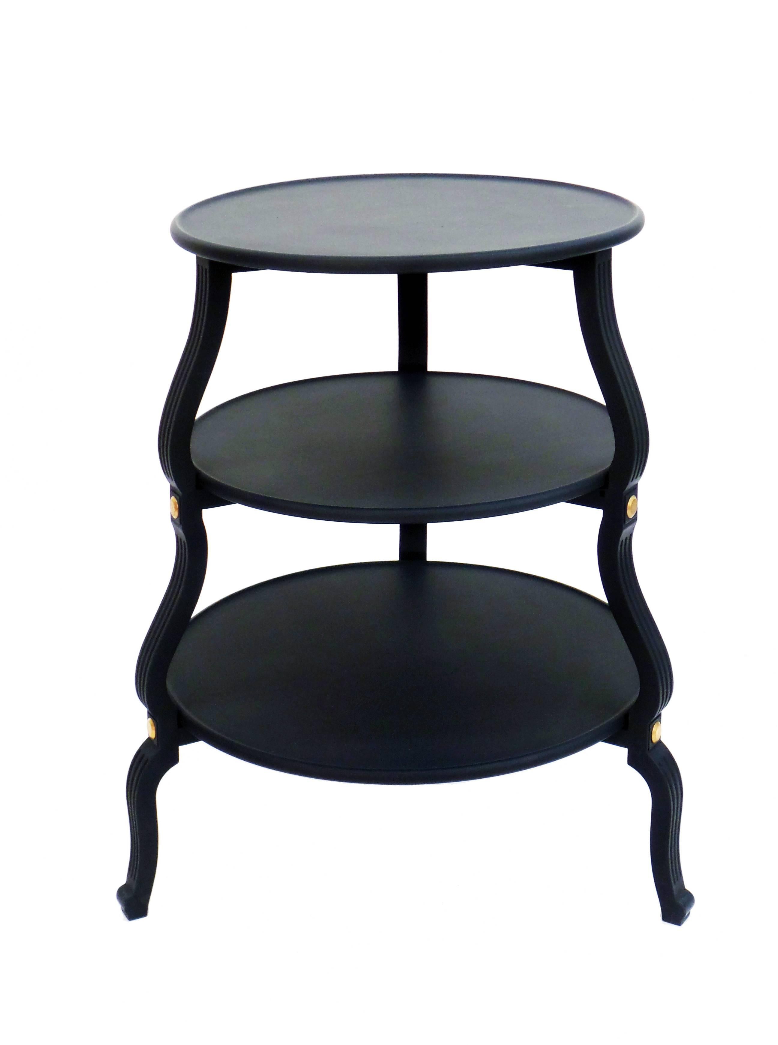 Modern Circular Three-Tier Table For Sale