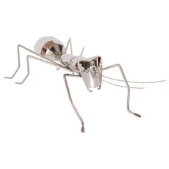 Polished Nickel Ant Sculpture