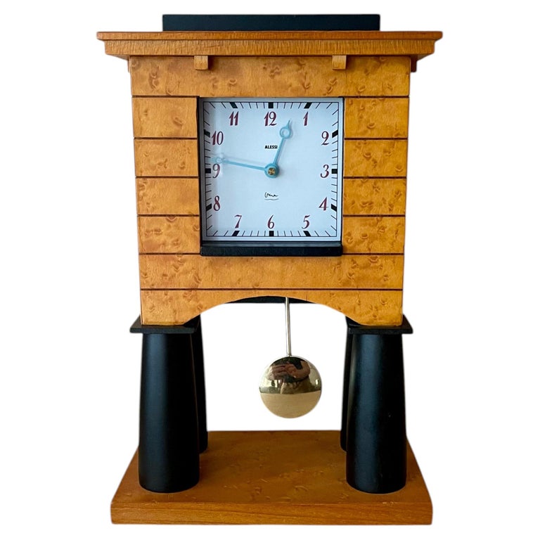 Posmodern Mantel Clock by Michael Graves for Alessi, 1980s For