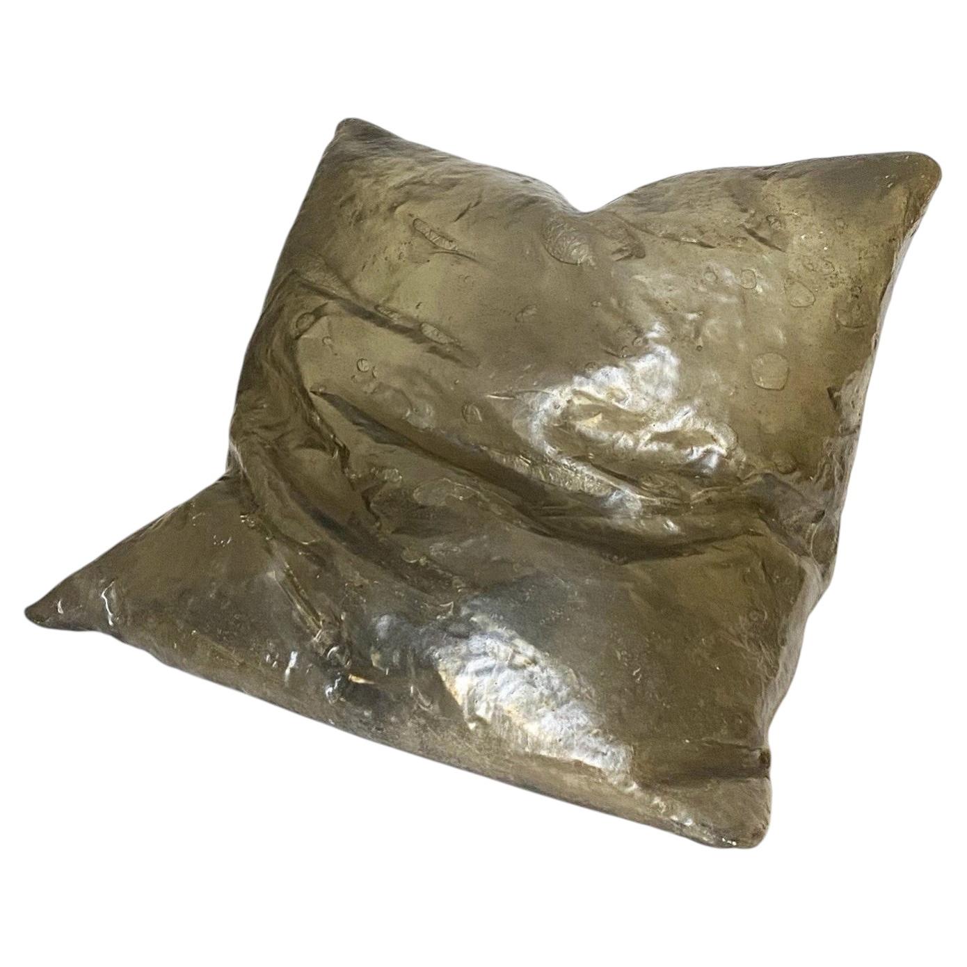 Sculptural "Cushion" Table Lamp in Fiberglass Resin by Hajime Goto, Japan, 1980s