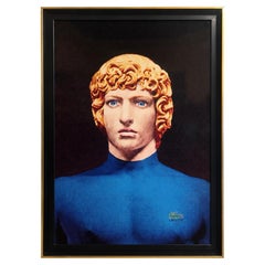 Olga Tobreluts, «Antinoo en Lacoste», retrato pop art de una estatua clásica, 2003.