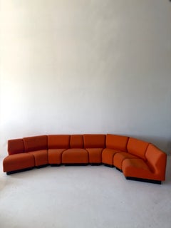8-piece Don Chadwick Herman Miller modular sectional sofa persimmon orange