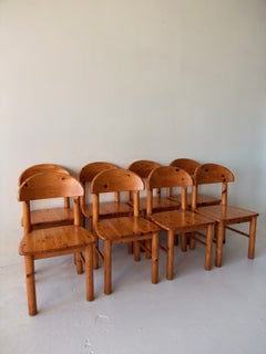 Dänische Esszimmerstühle aus Kiefernholz im Vintage-Stil von Rainer Daumiller für das Sägewerk Hirtshals
