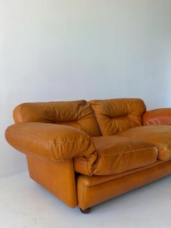 Vintage "Poppy" sofa by Tito Agnoli for Poltrona Frau (1970s)