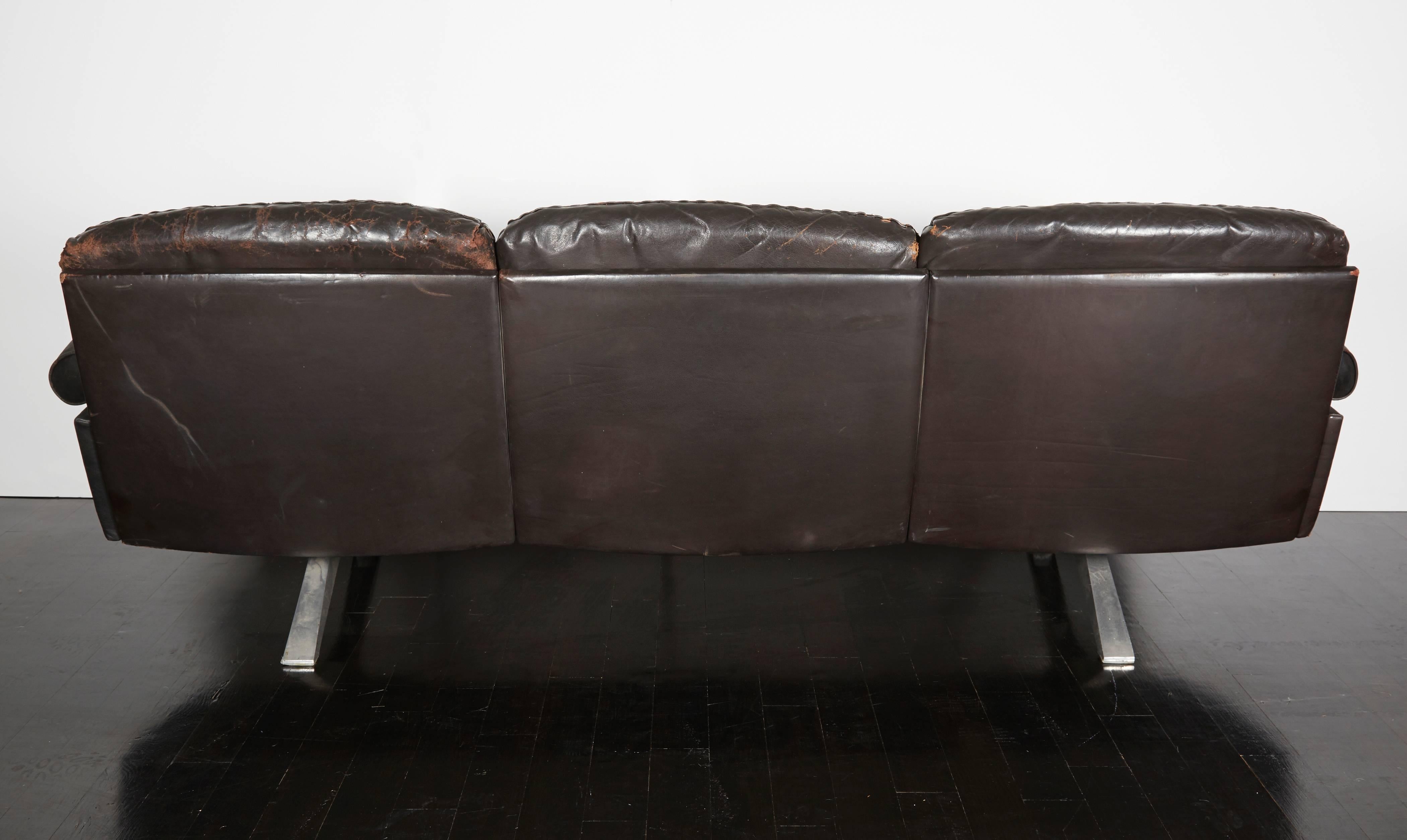 De Sede Leather Sofa For Sale 2