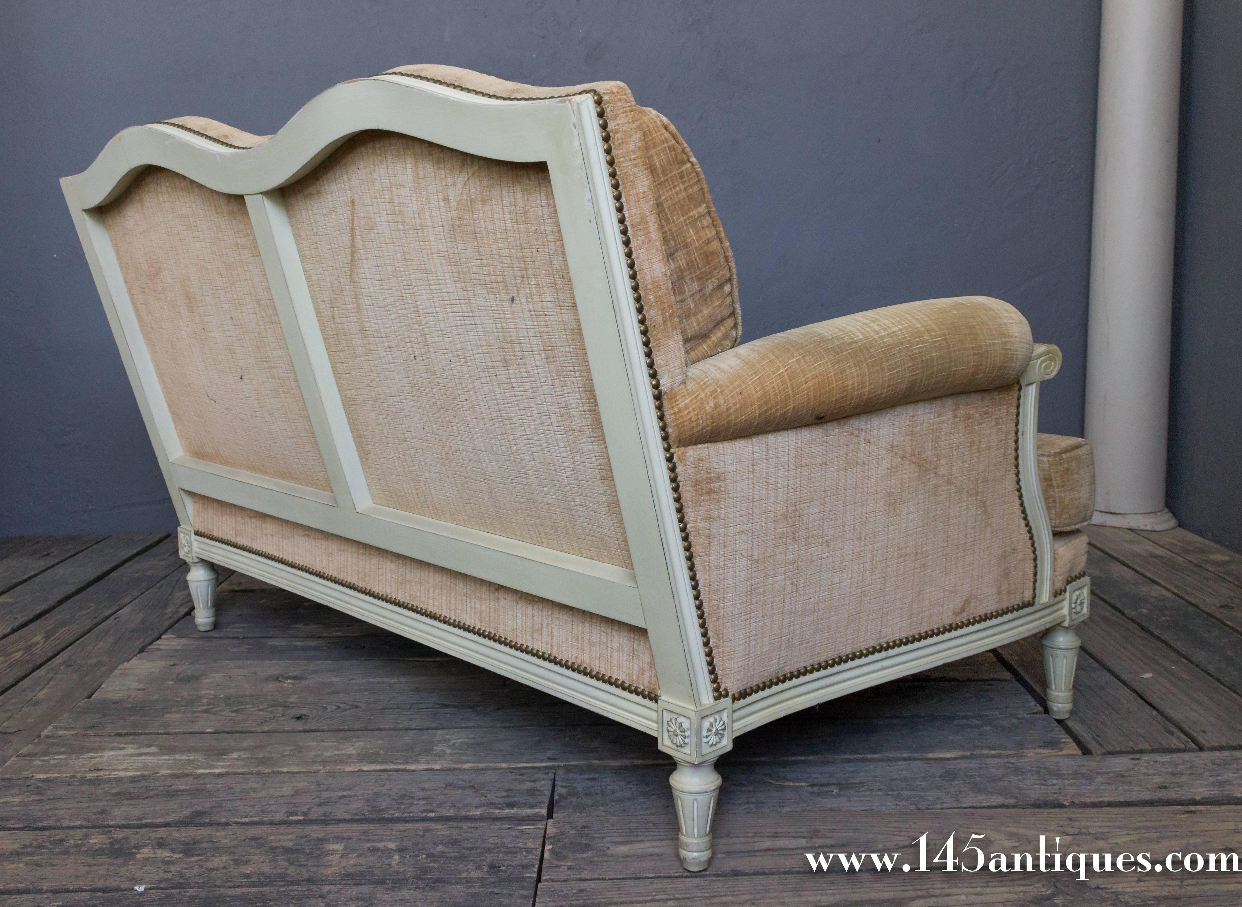 French 1950s Louis XVI Style Settee 2