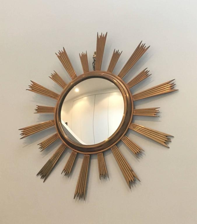 Gilt Bronze Sunburst Mirror For Sale at 1stDibs