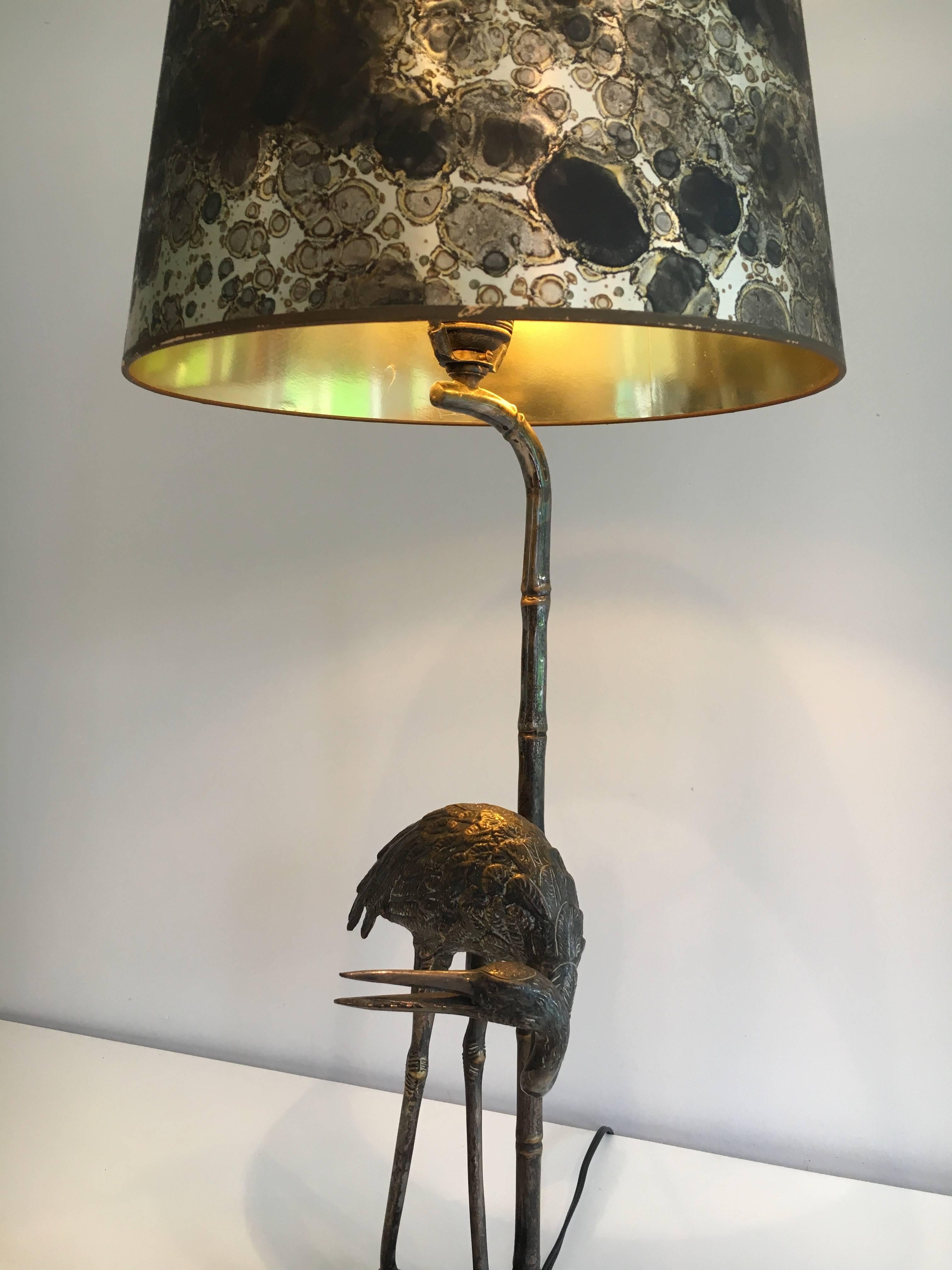 Silvered Bronze Table Lamp by Maison Bagués 2