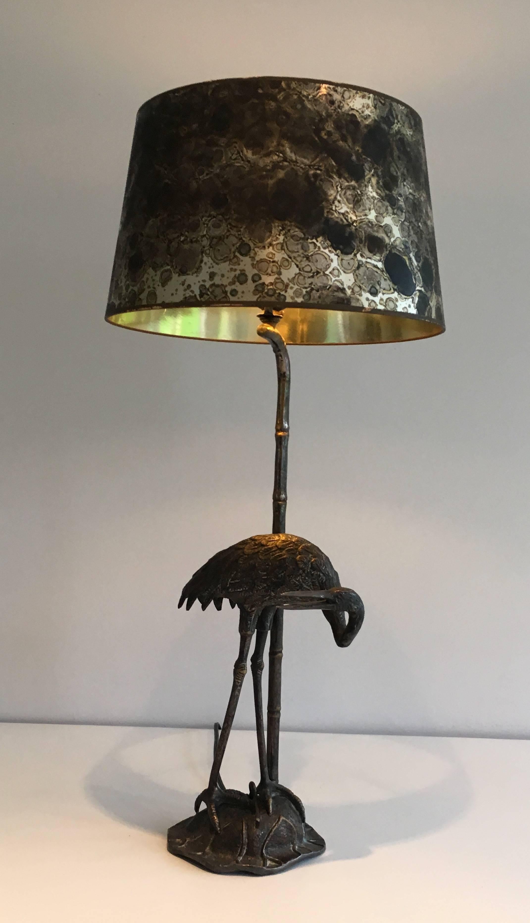 Silvered Bronze Table Lamp by Maison Bagués 4