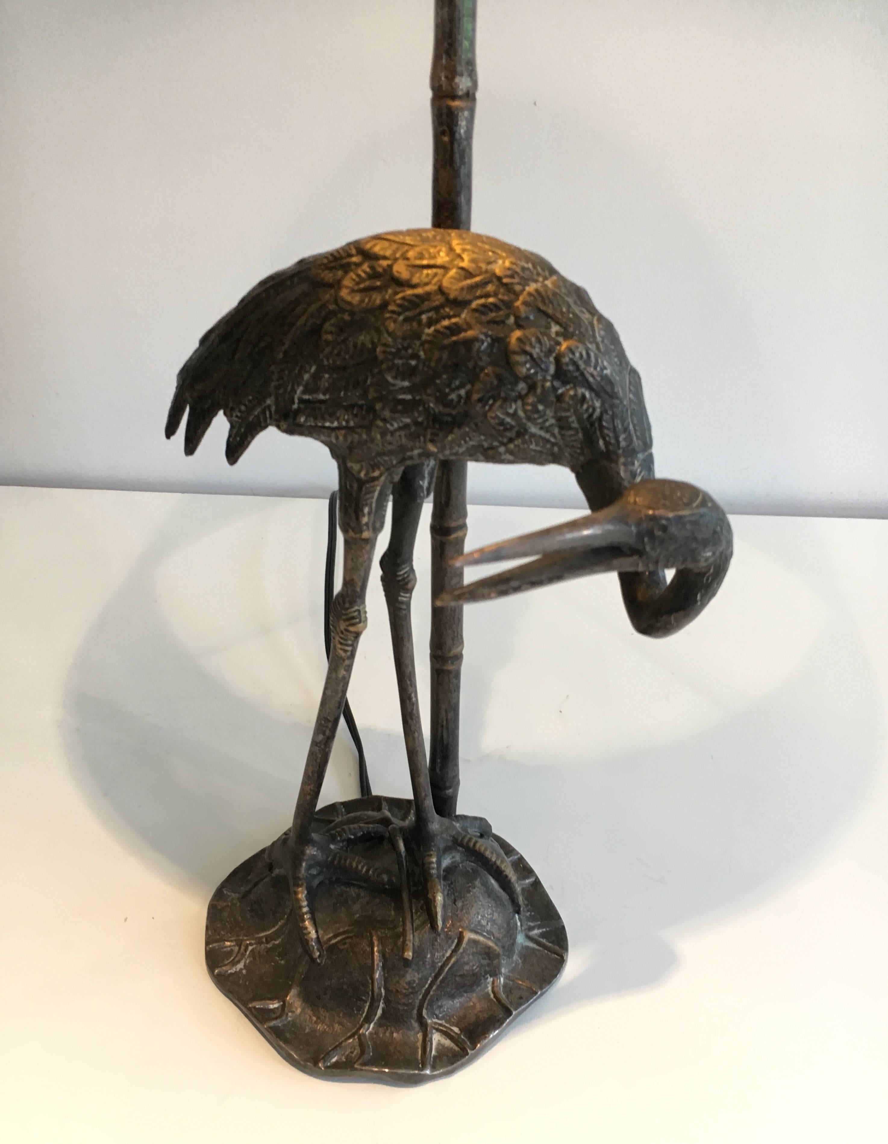 Silvered Bronze Table Lamp by Maison Bagués 3