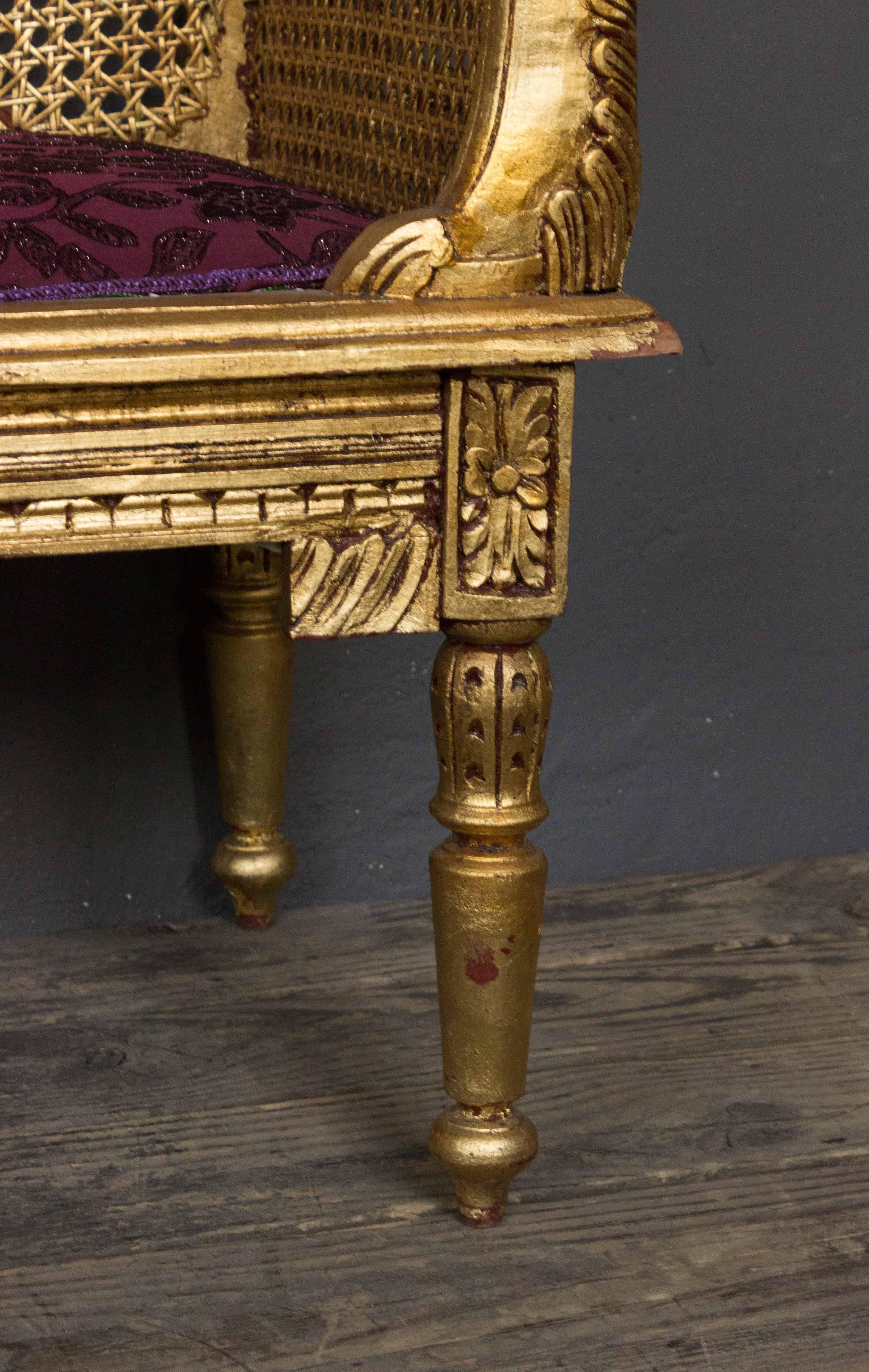 Early 20th Century Italian Gilt Window Seat 3