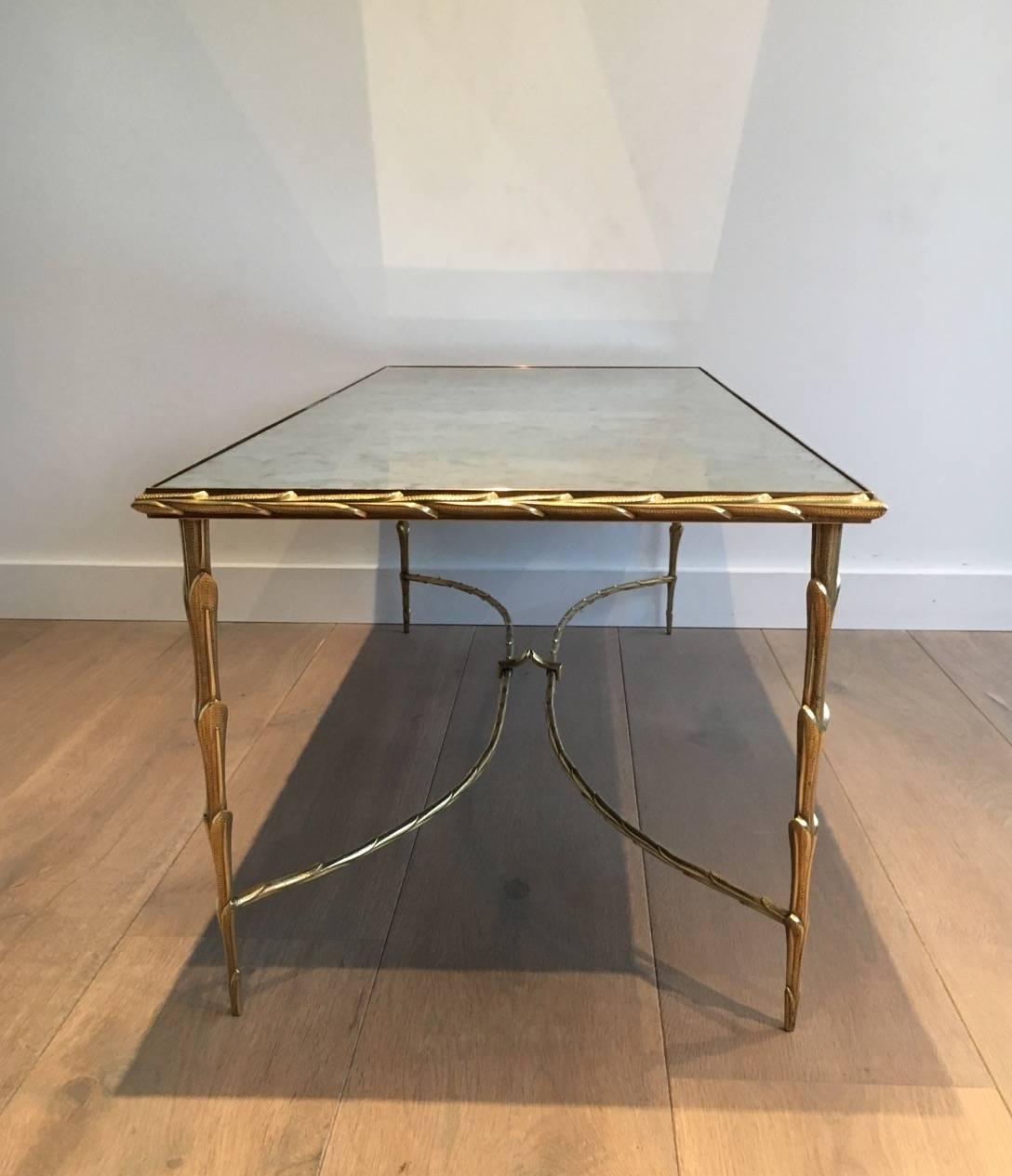 Mid-20th Century 1940s French Bronze Coffee Table by Maison Bagués