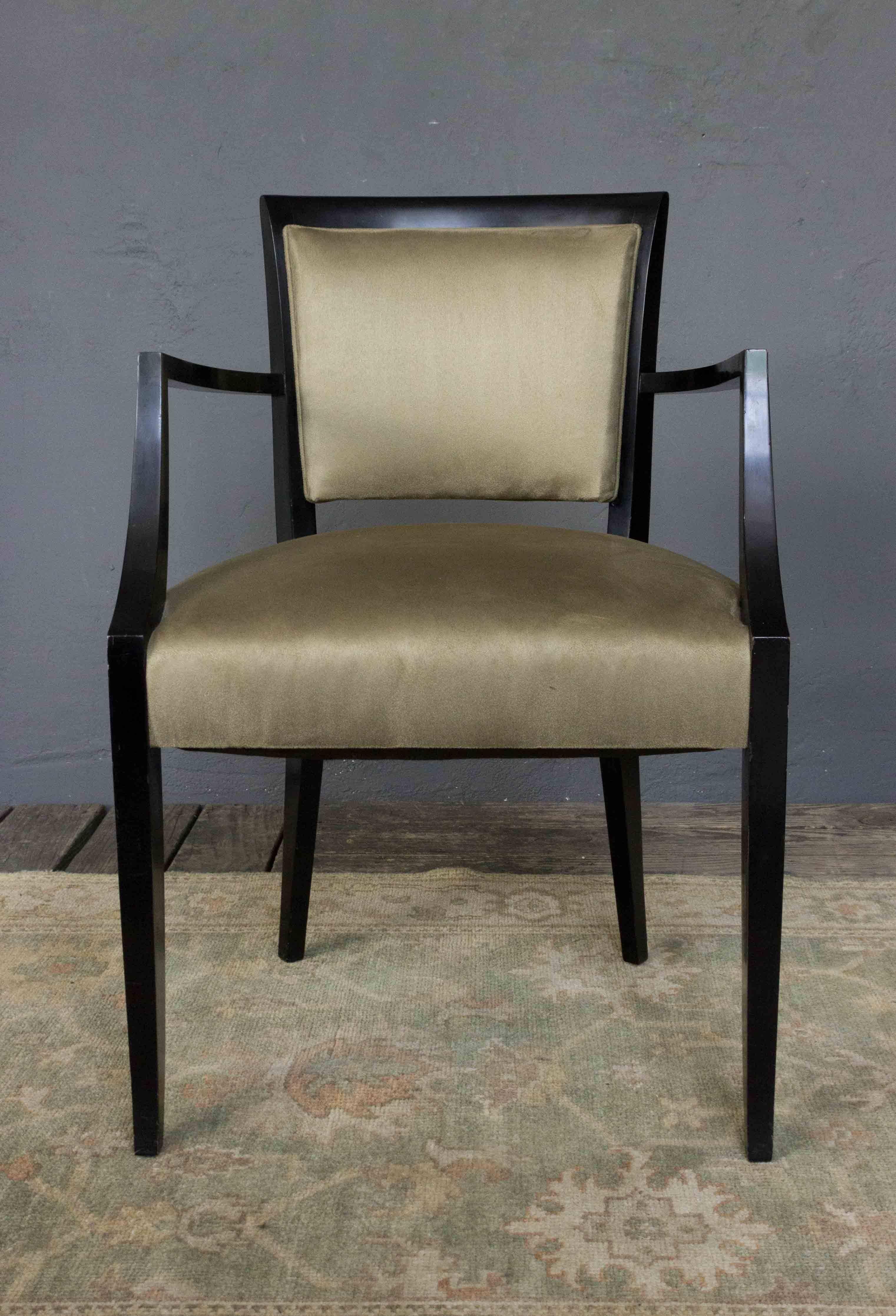 Art Deco Reproduction of a French Bridge Armchair For Sale