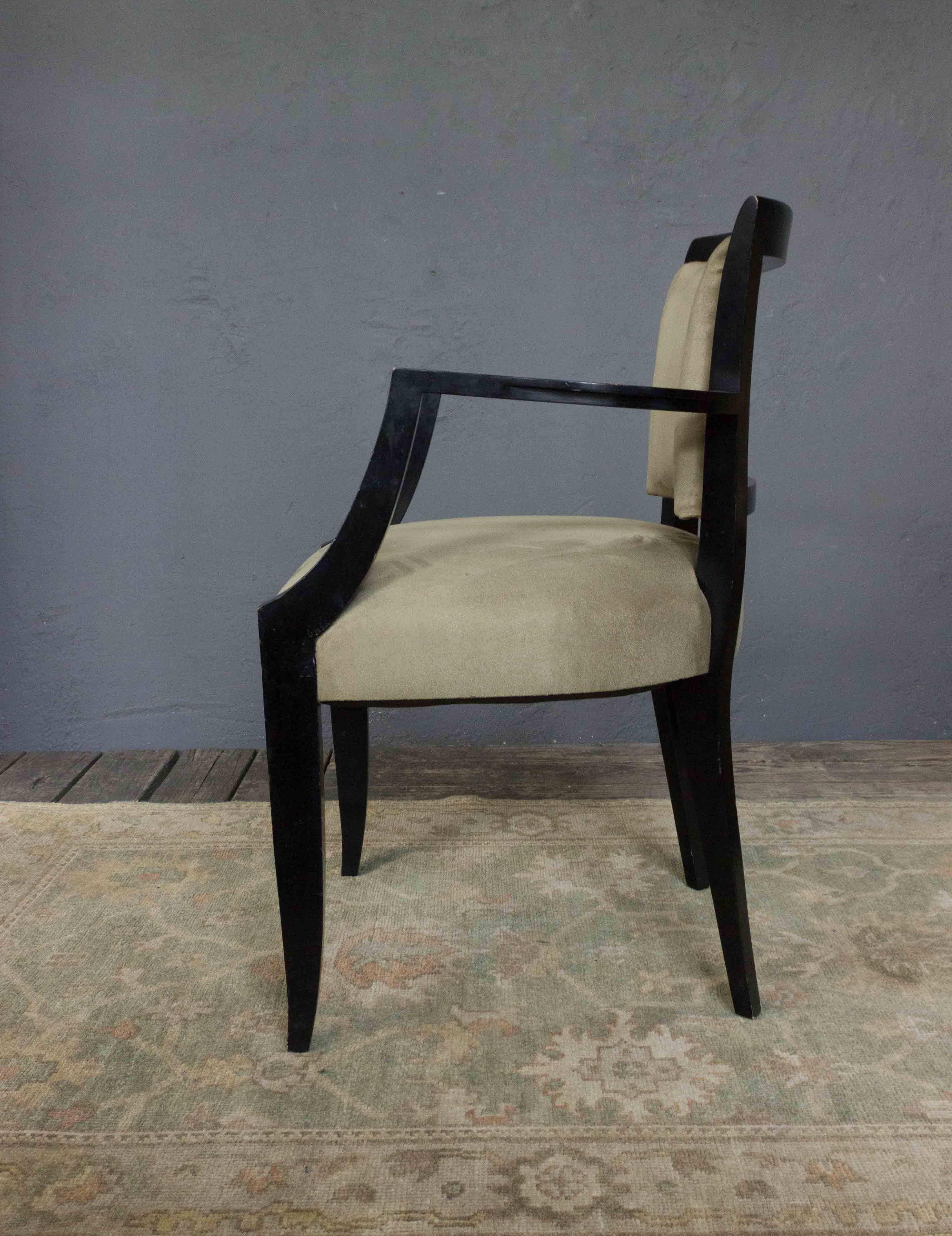American Reproduction of a French Bridge Armchair For Sale