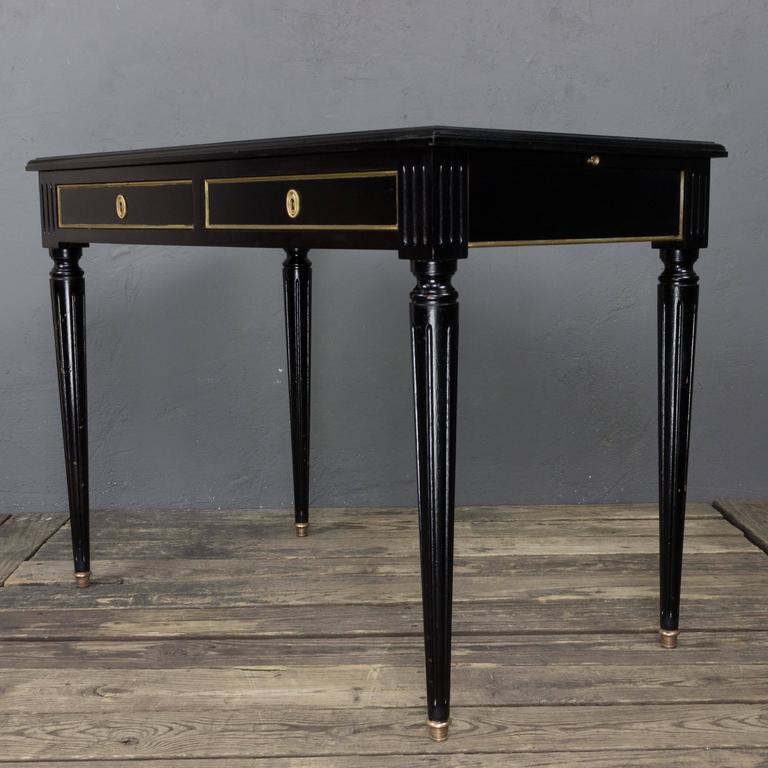 Small Ebonized Lady S Writing Desk With Leather Top At 1stdibs Louis Xvi Small Ebonized Lady S Writing Desk With Leather Top For