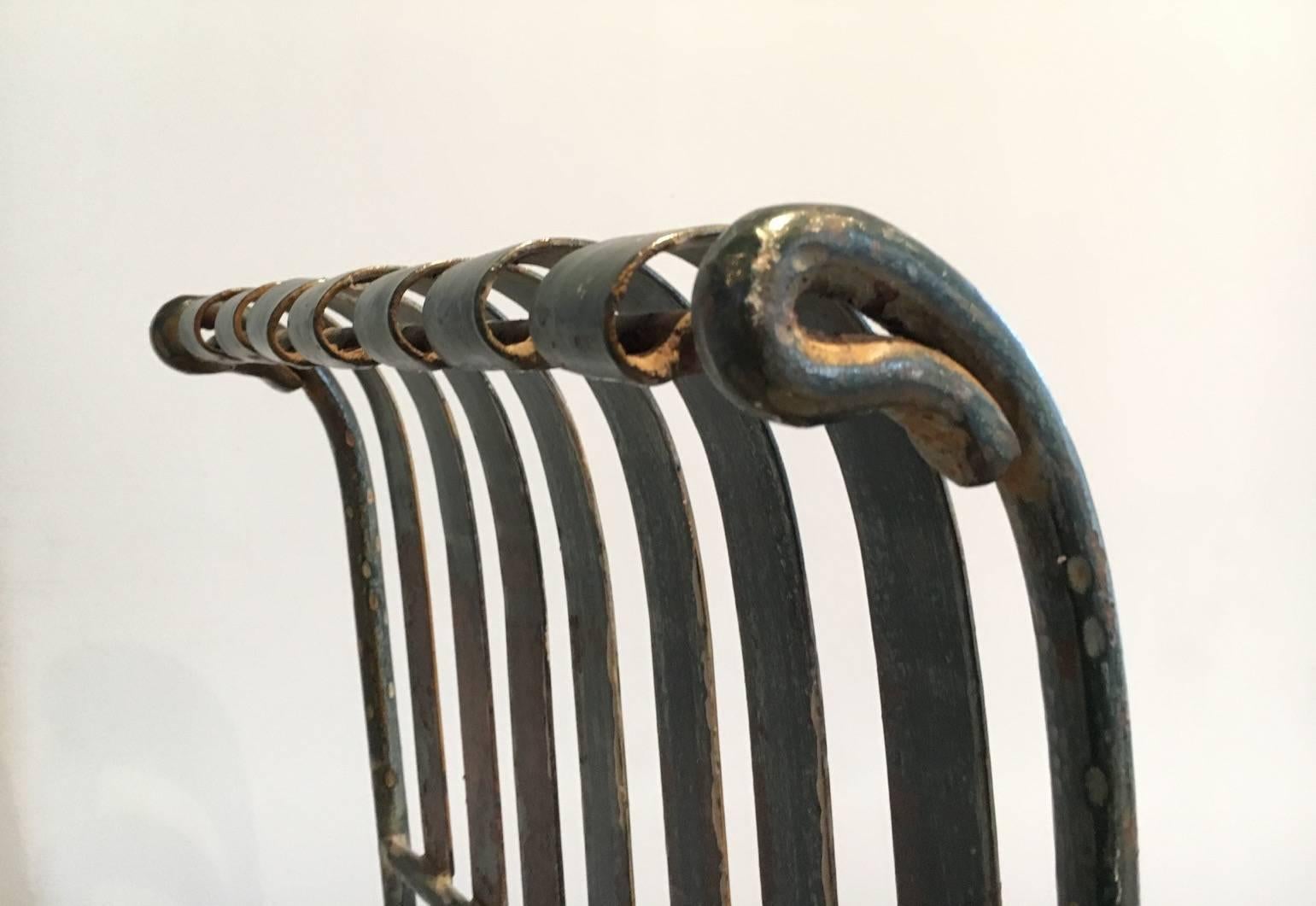 French Wrought Iron Garden Chair 3