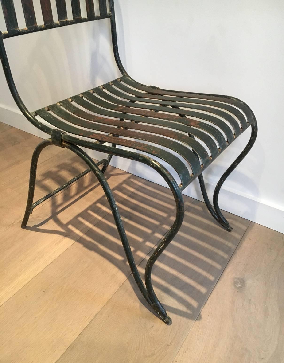 French Wrought Iron Garden Chair 2