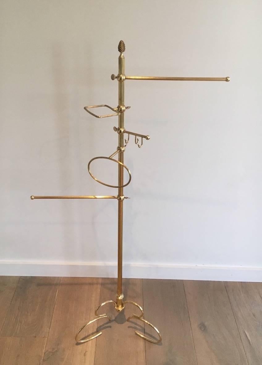 French Brass Valet in the Style of Maison Bagués