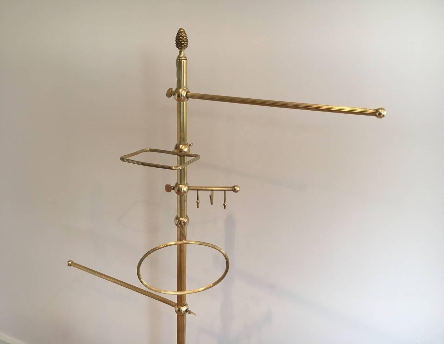 Brass Valet in the Style of Maison Bagués In Good Condition In Buchanan, NY