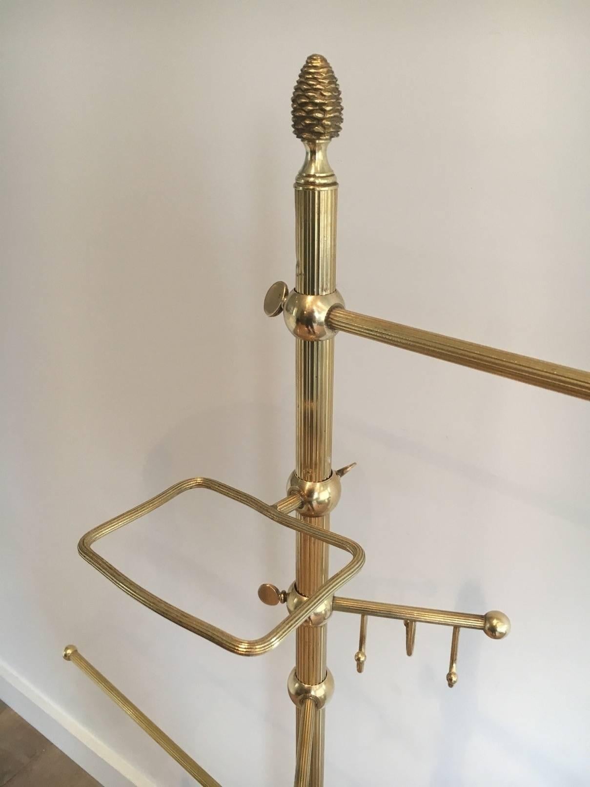 Mid-20th Century Brass Valet in the Style of Maison Bagués