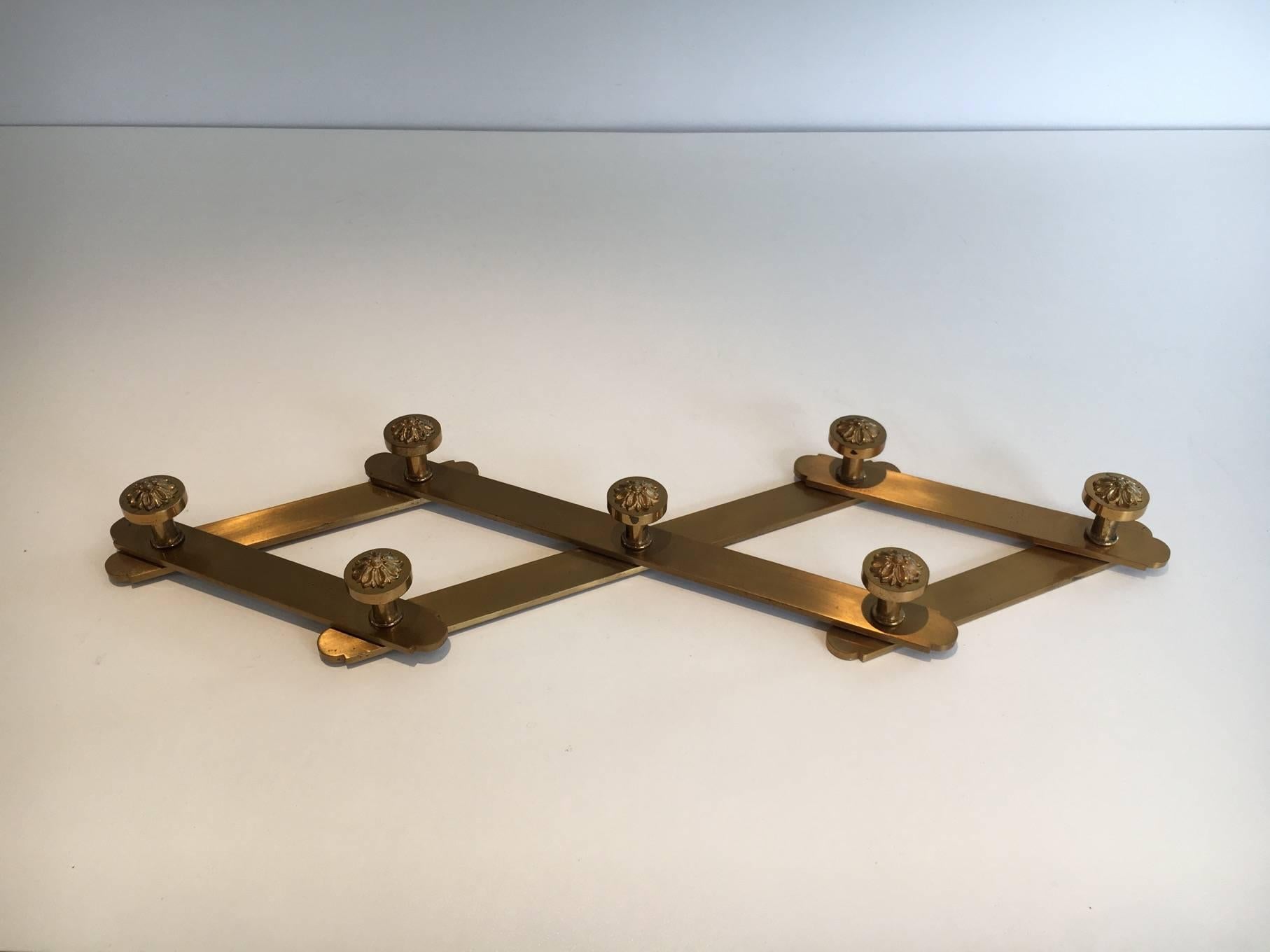 French Neoclassical Bronze Coat Rack in the Style of Maison Jansen