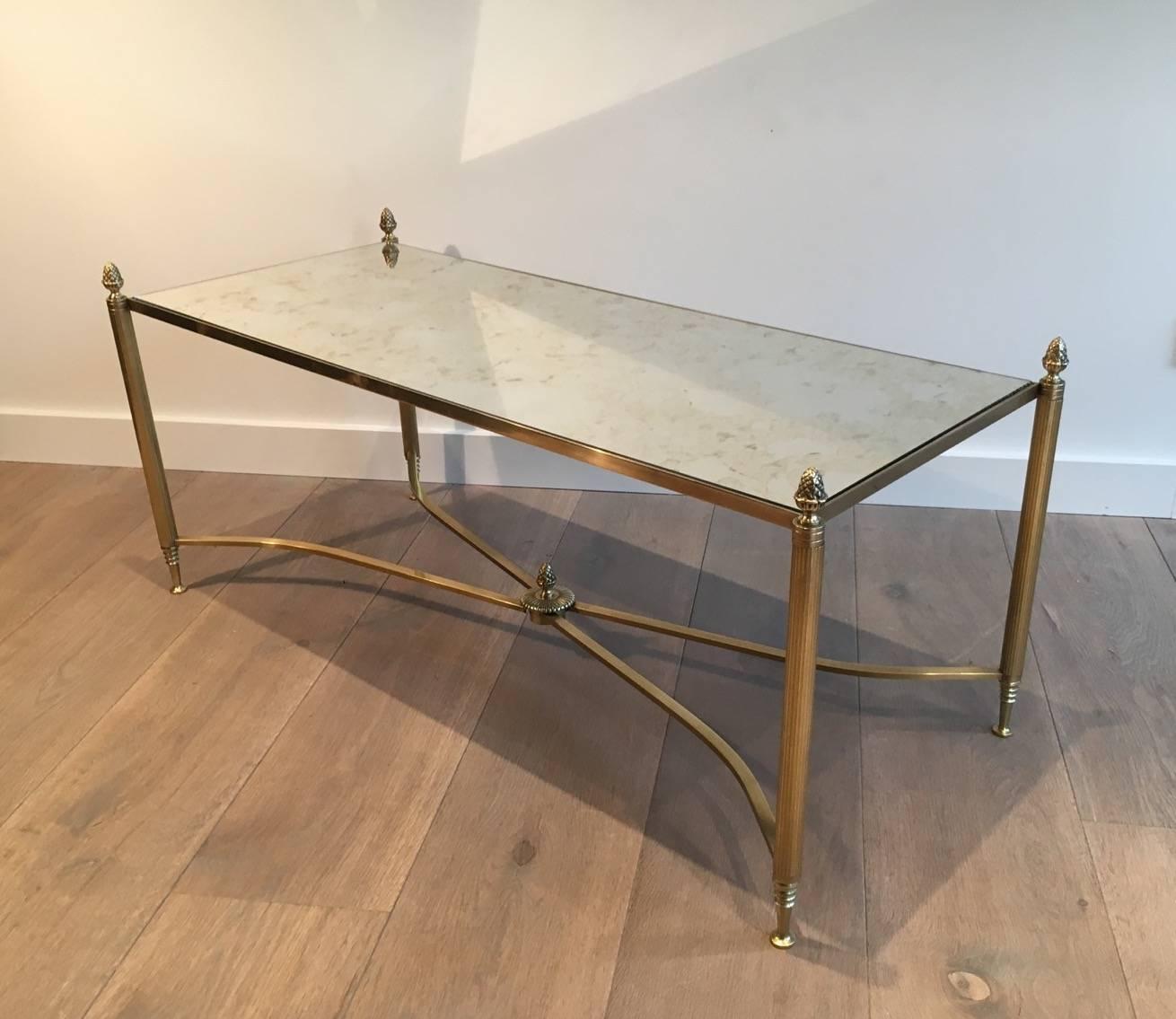 distressed mirror coffee table