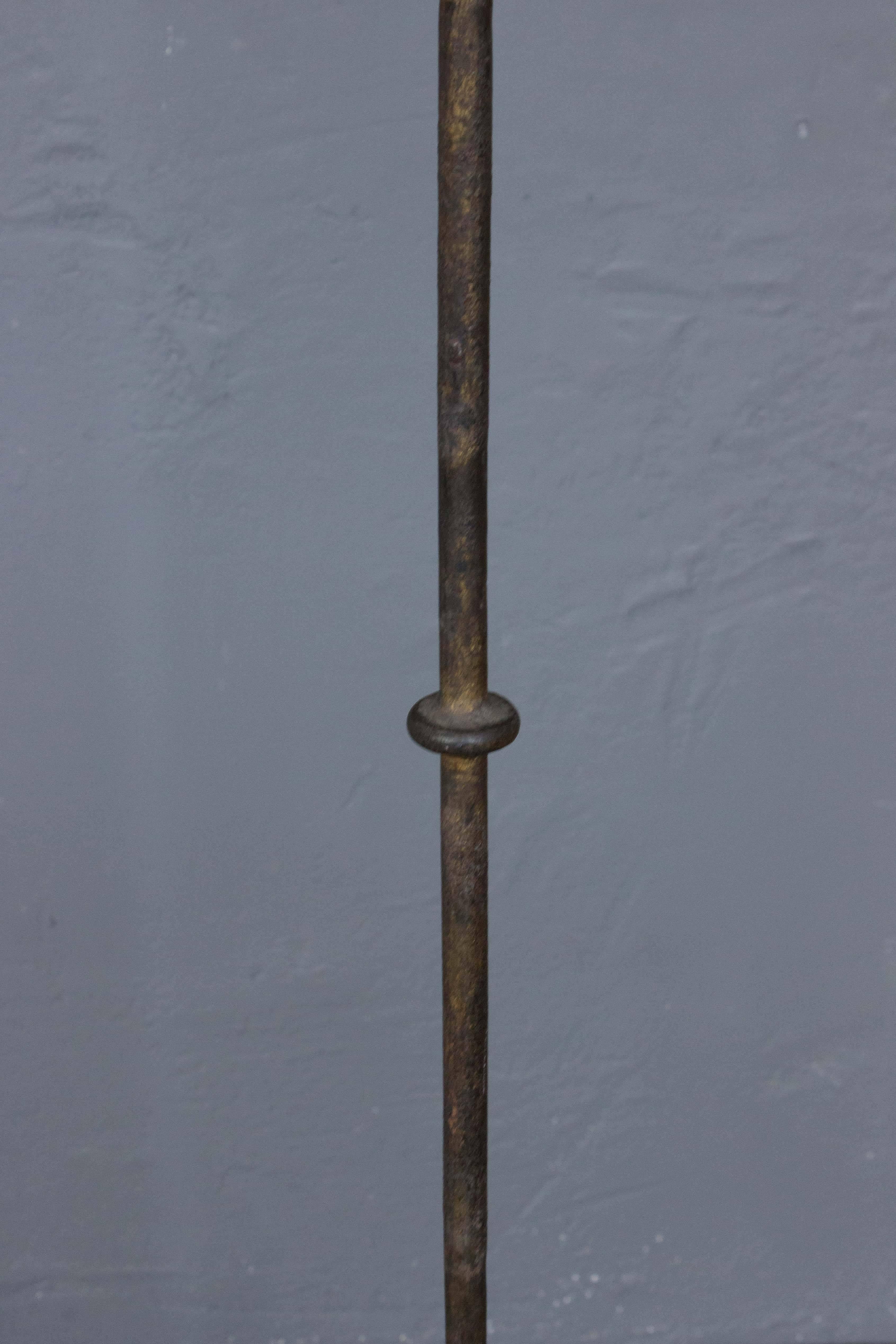 Spanish Colonial Spanish Wrought Iron Floor Lamp