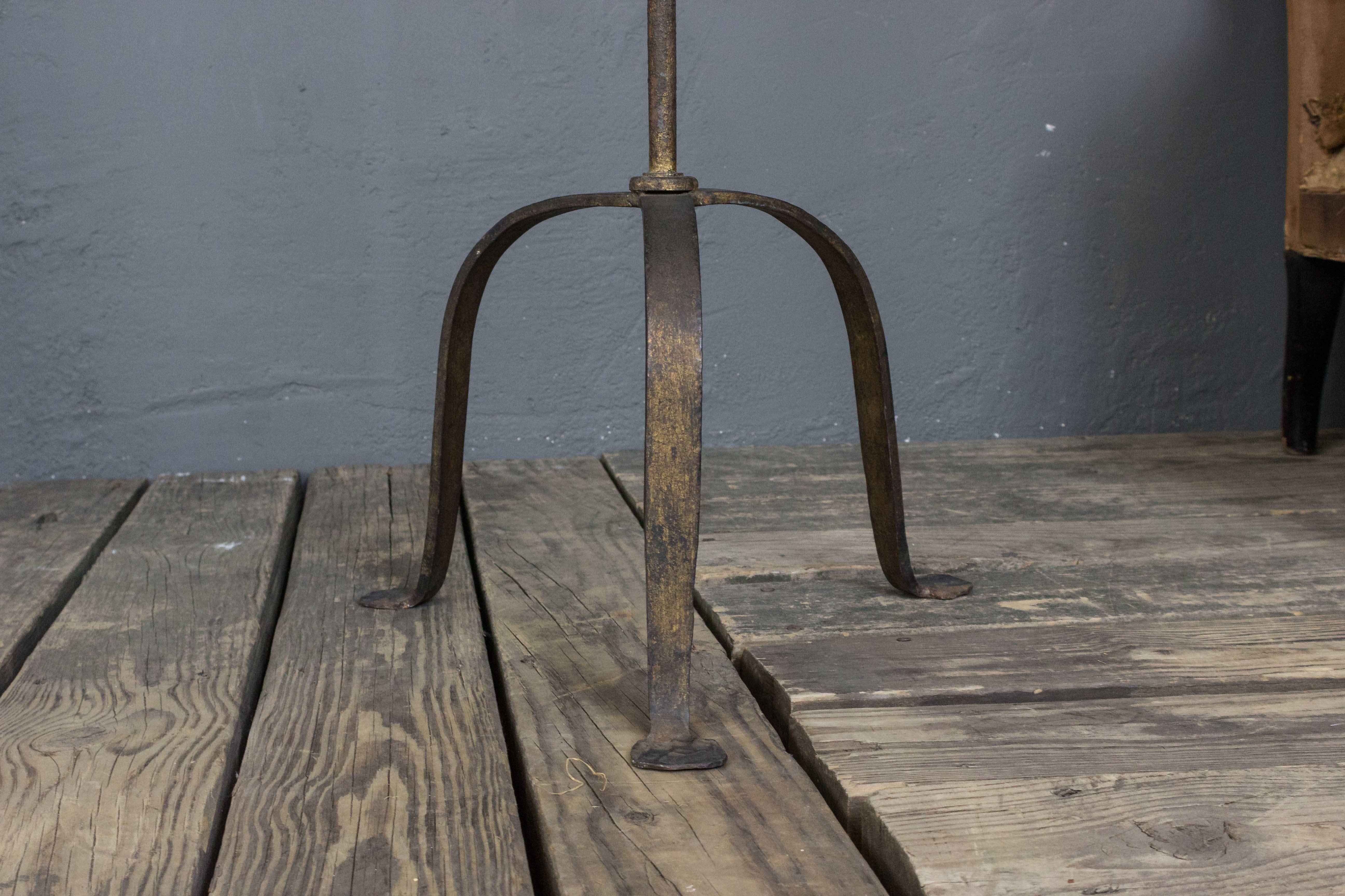 Mid-20th Century Spanish Wrought Iron Floor Lamp