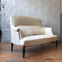 Small French Settee with High Back