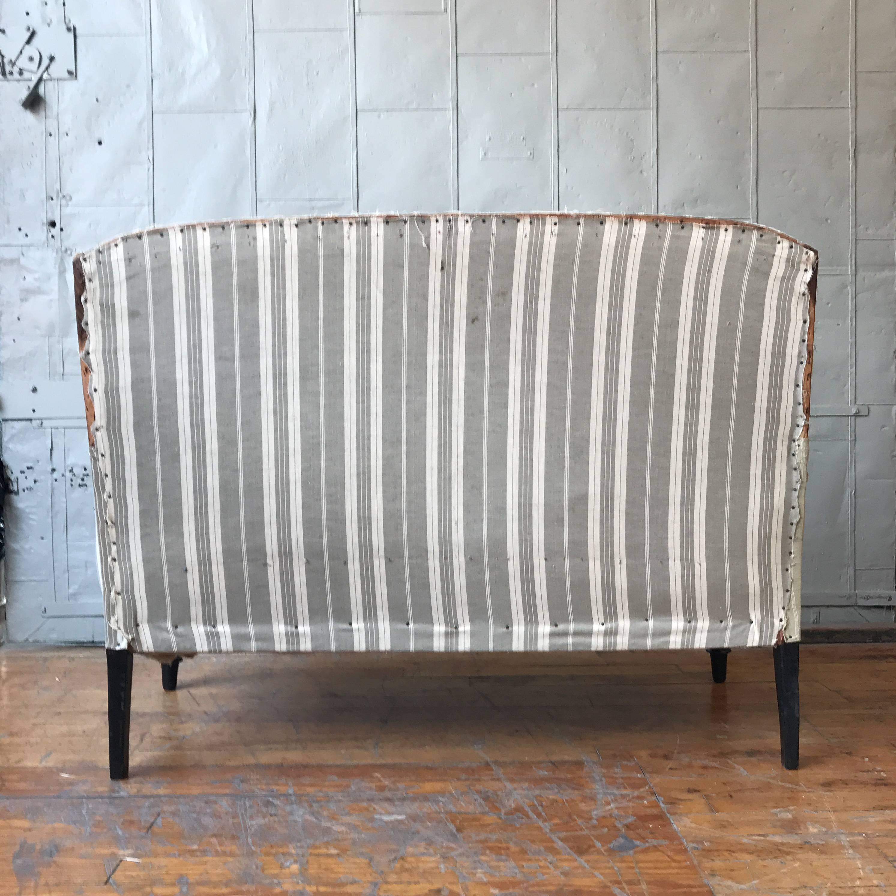 Small French Settee with High Back 1