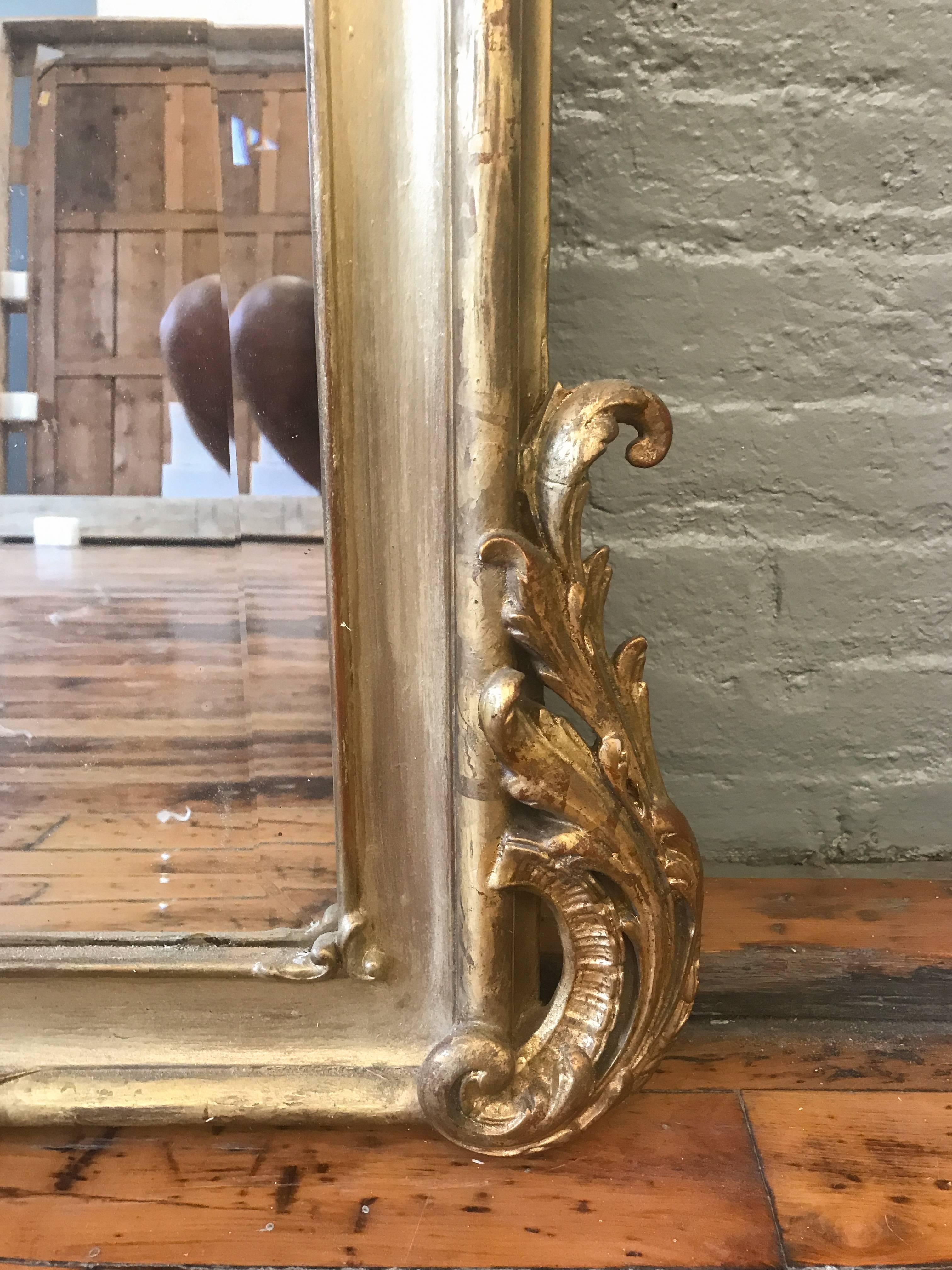 French 19th Century Louis XV Style Mirror In Good Condition In Buchanan, NY