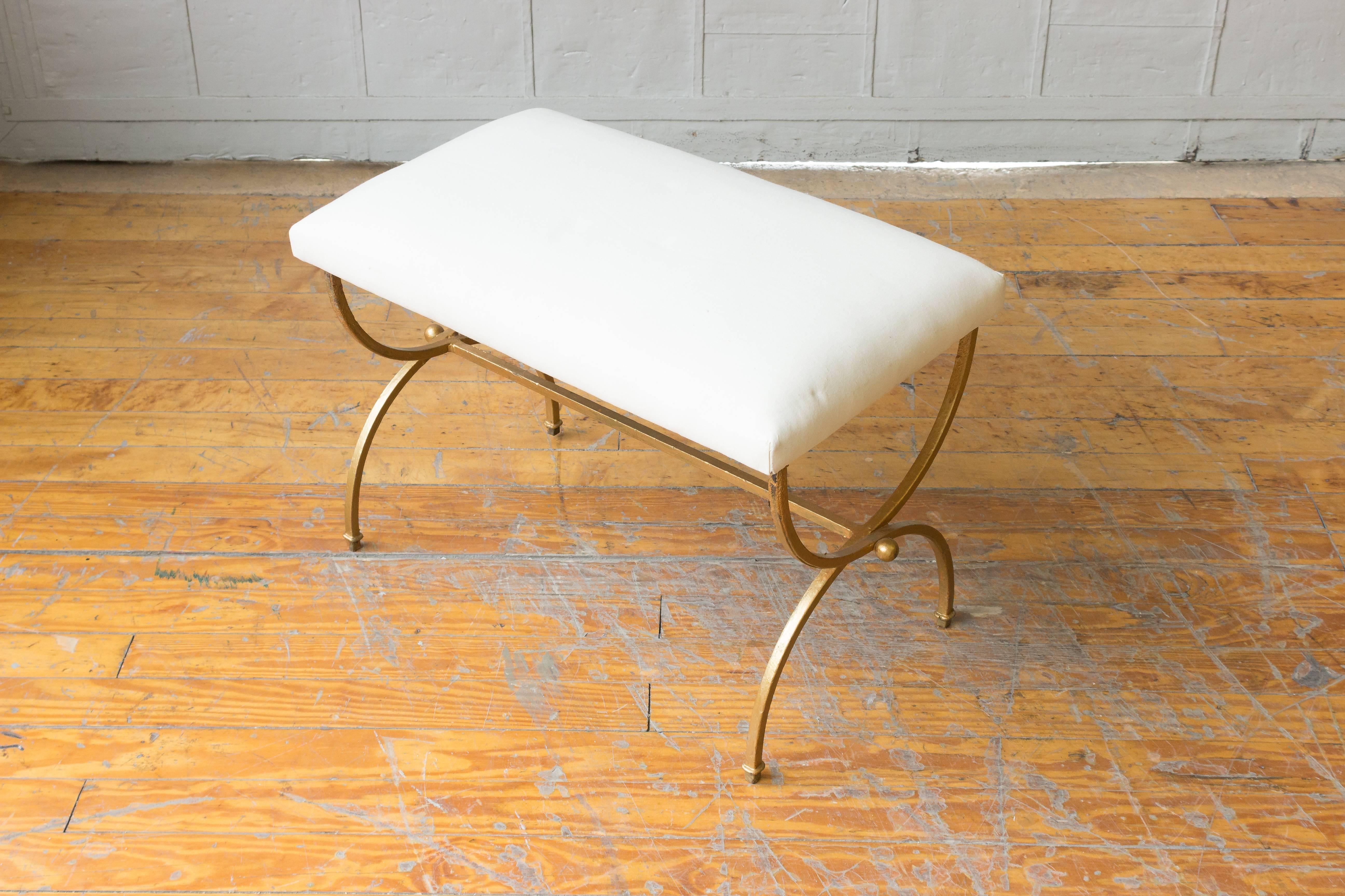 Pair of Gilt Iron Benches 1