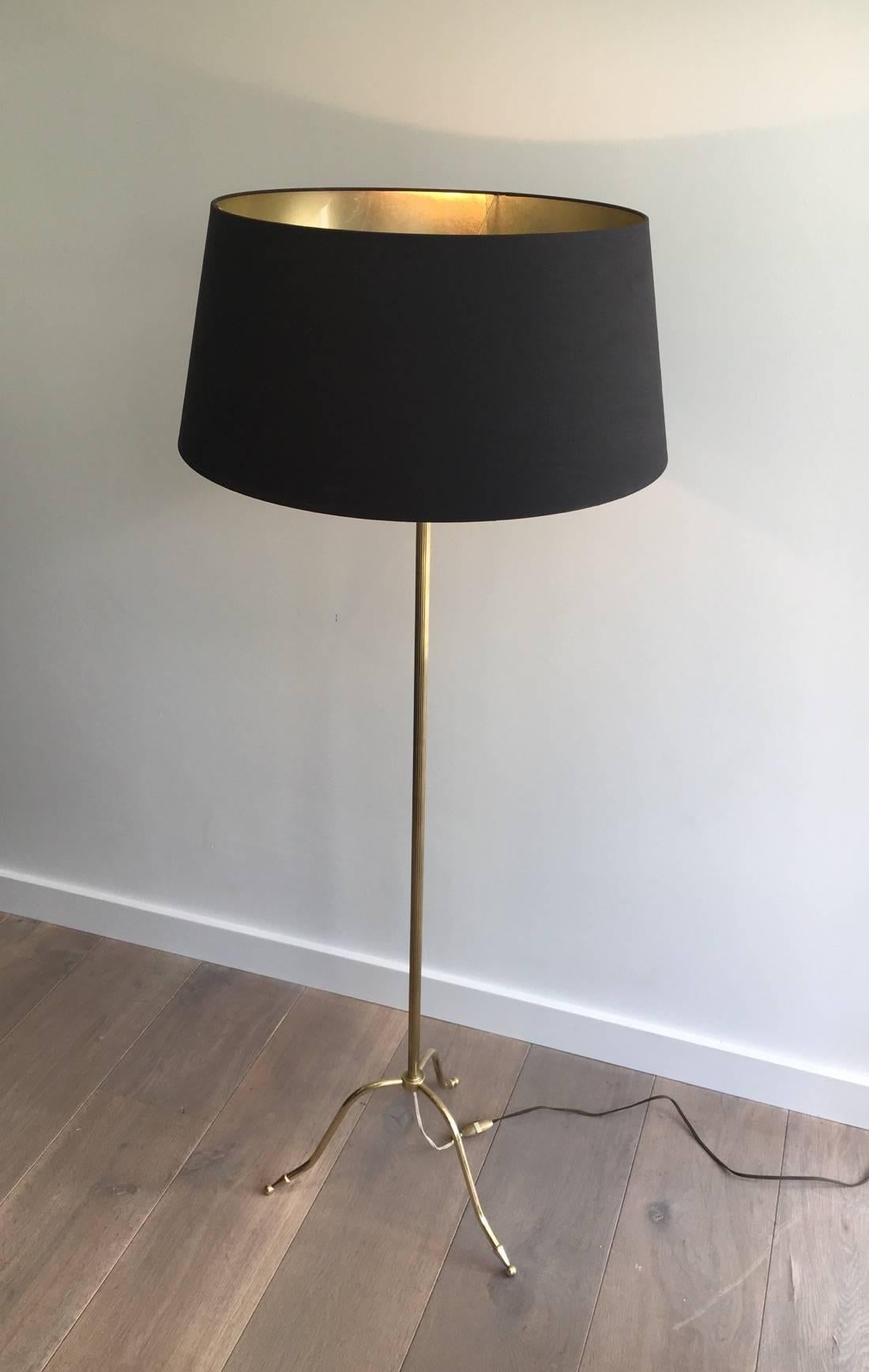 1940s Jansen Style Brass Floor Lamp 4