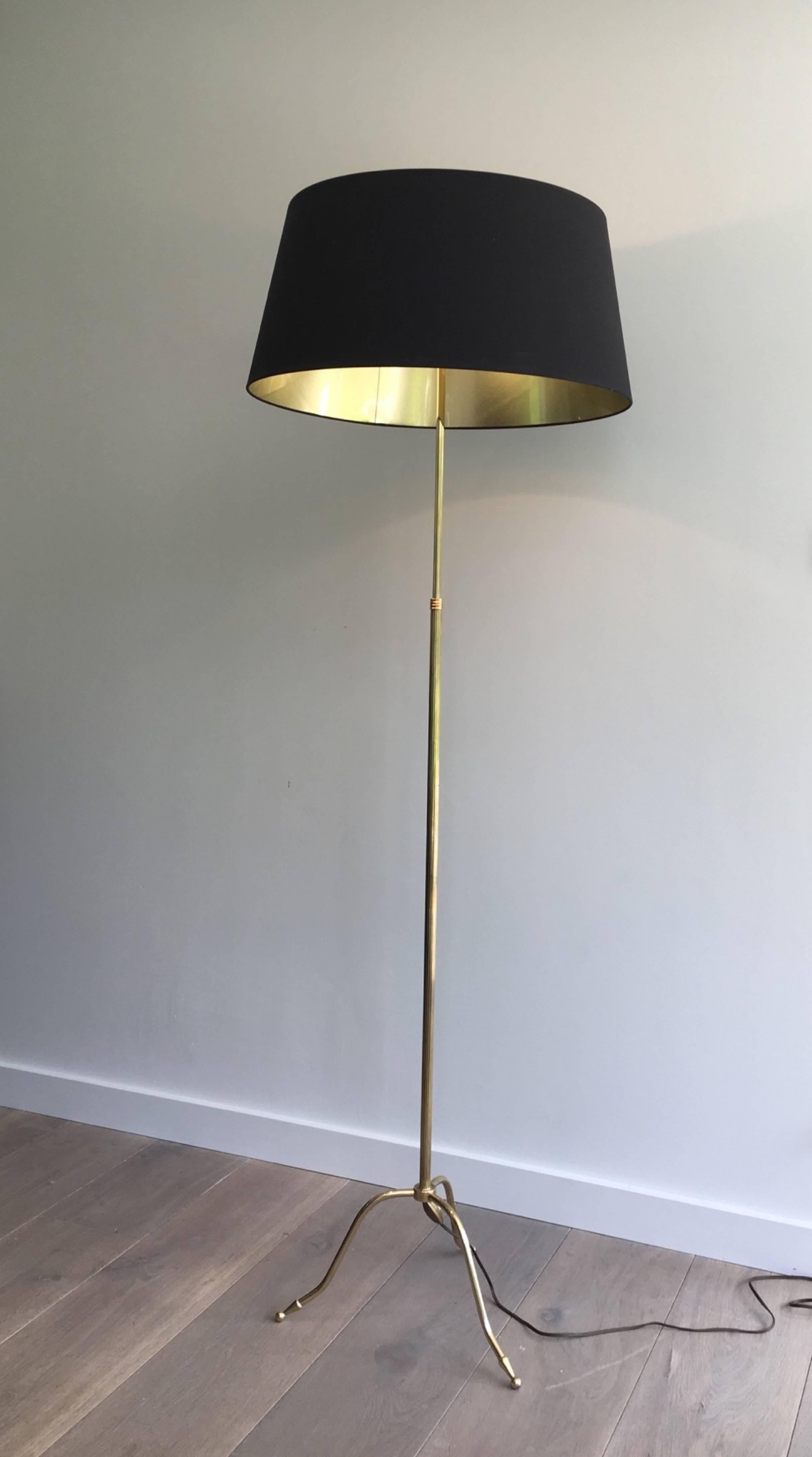 1940s Jansen Style Brass Floor Lamp 3