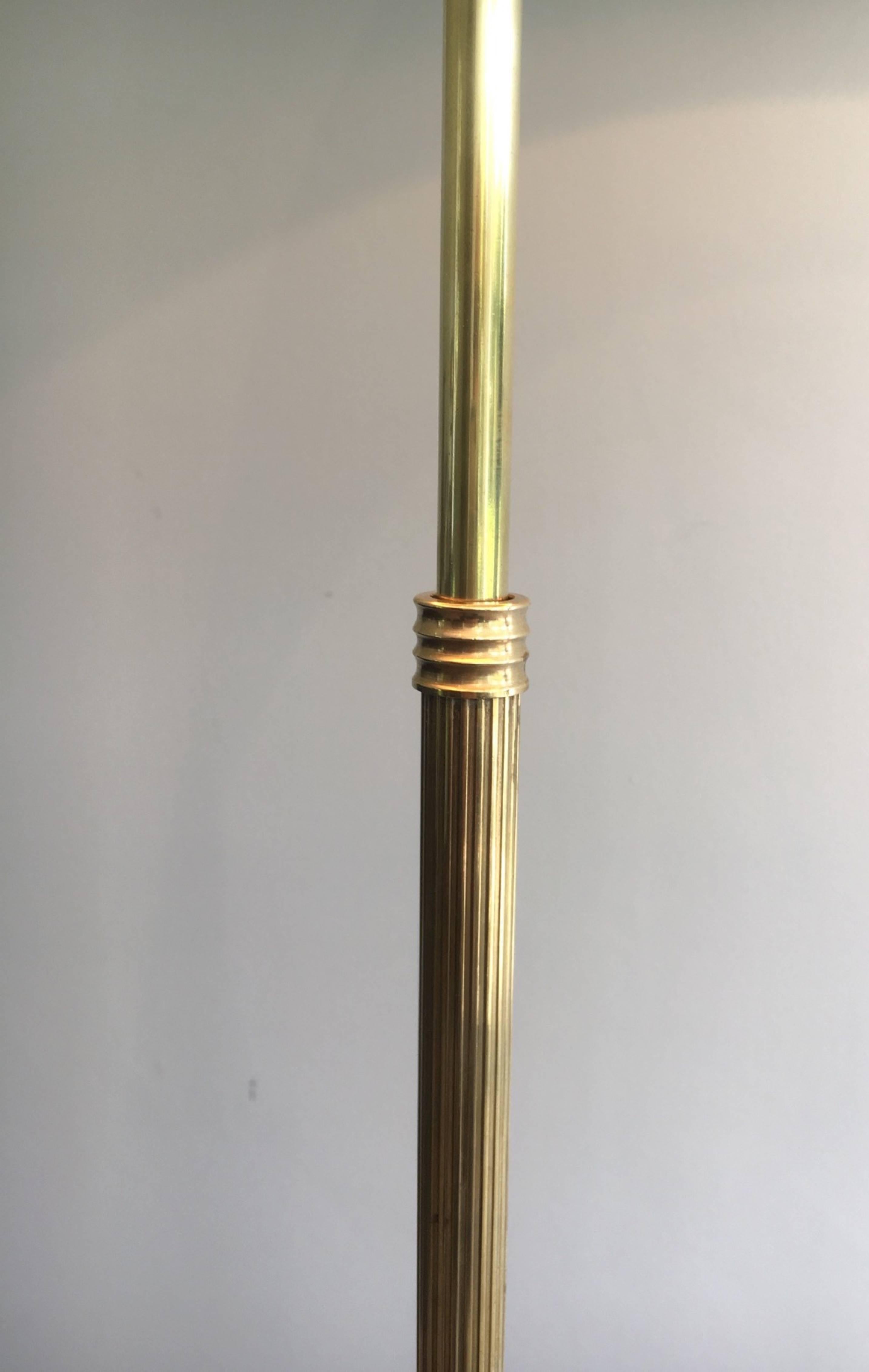1940s Jansen Style Brass Floor Lamp 2