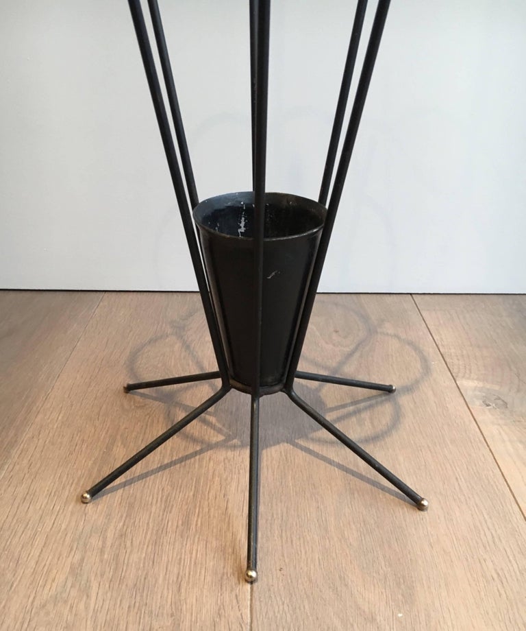 Unusual Black Lacquered Umbrella Stand For Sale at 1stDibs