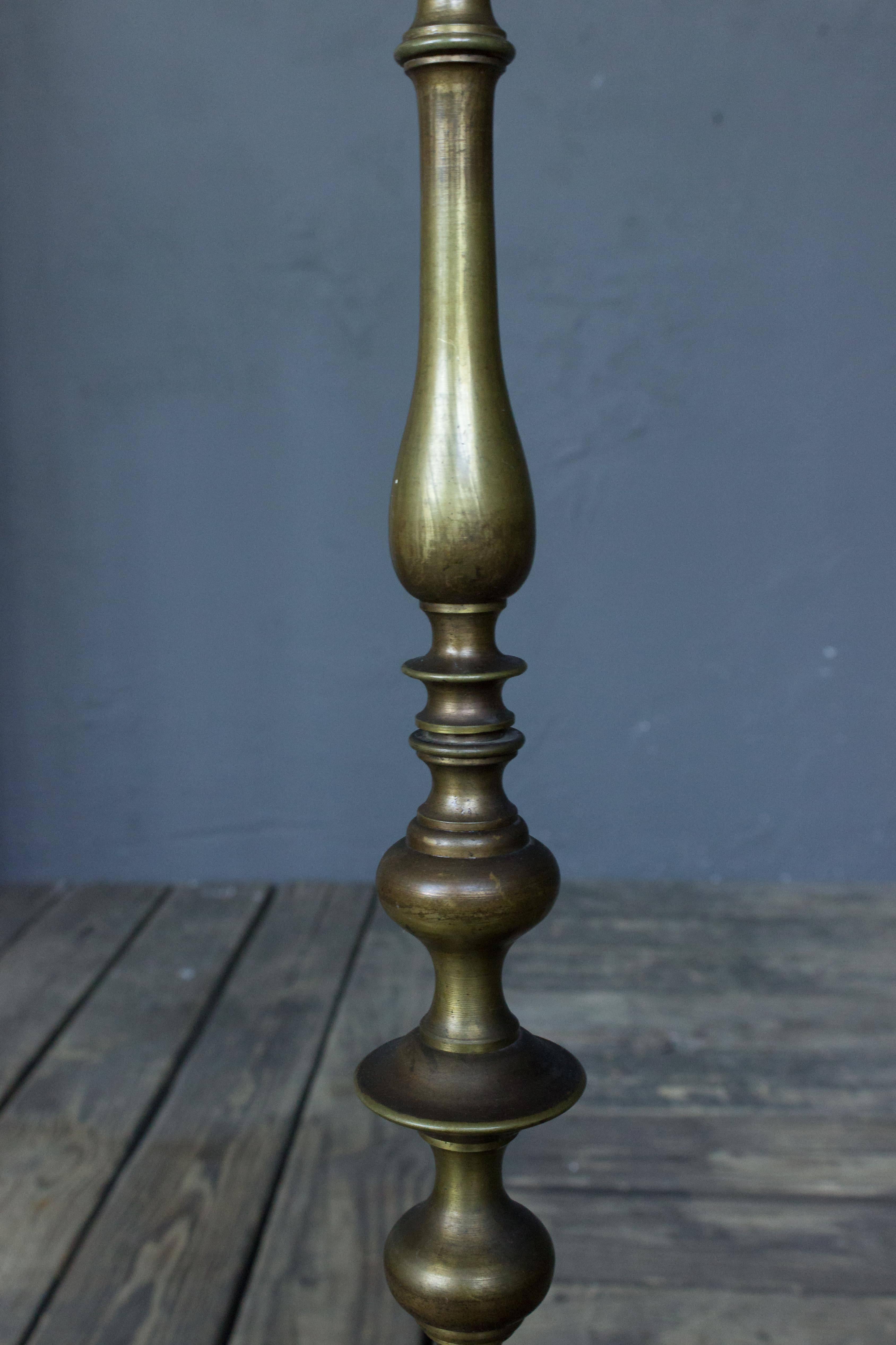 Mid-20th Century 1940s French Bronze Floor Lamp