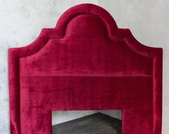 Red Velvet Headboard