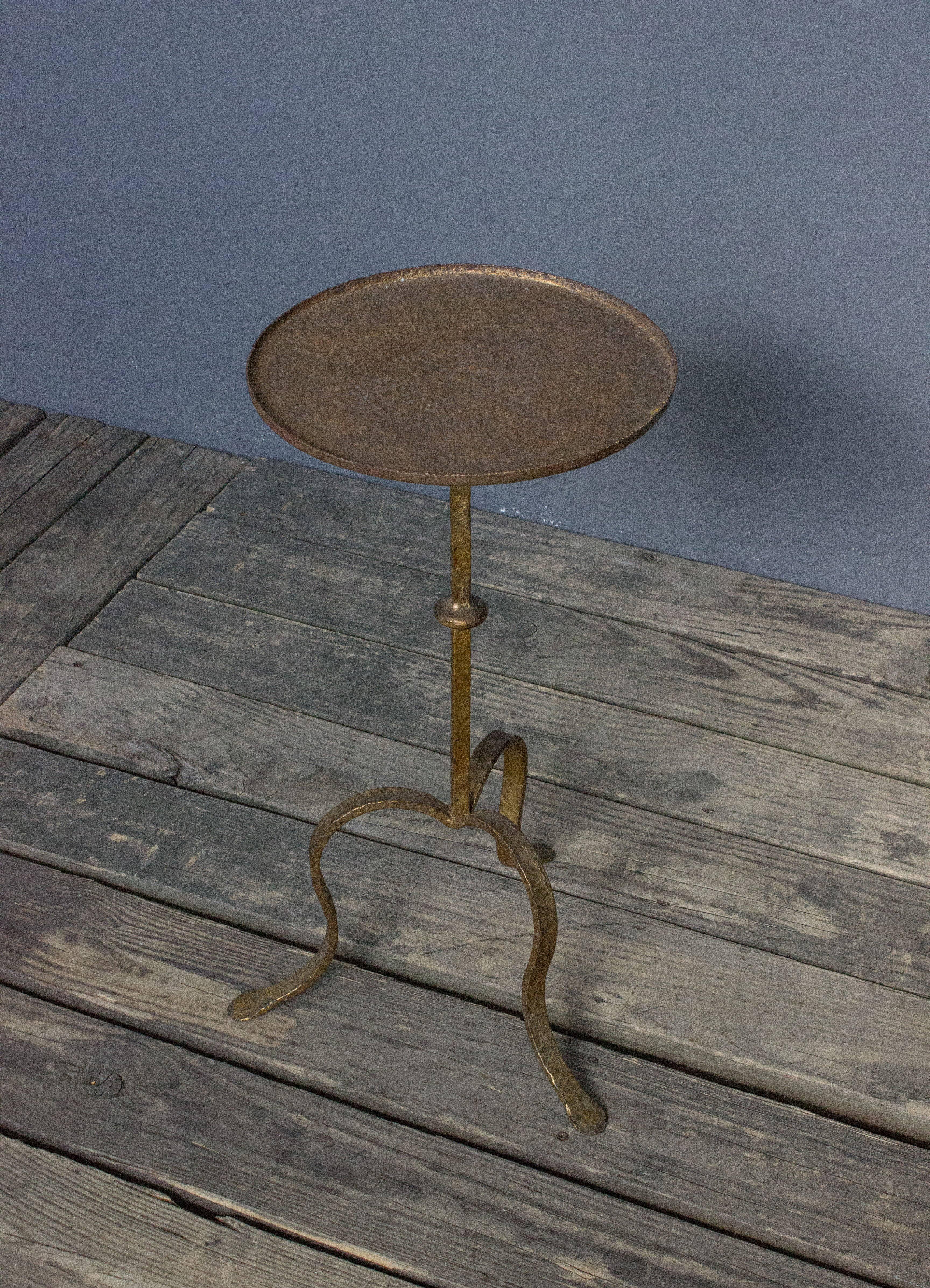 Spanish Gilt Iron Martini Table 1