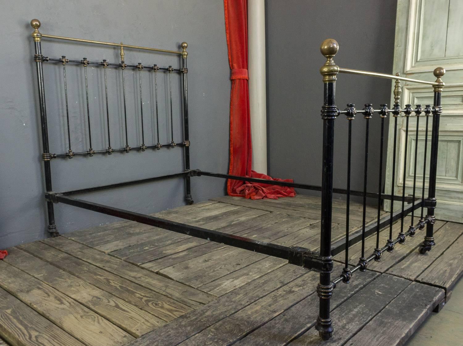 french iron bed