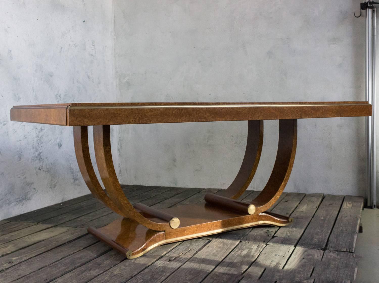 Art Deco Elm Burl Dining Table (Ulmenholz)