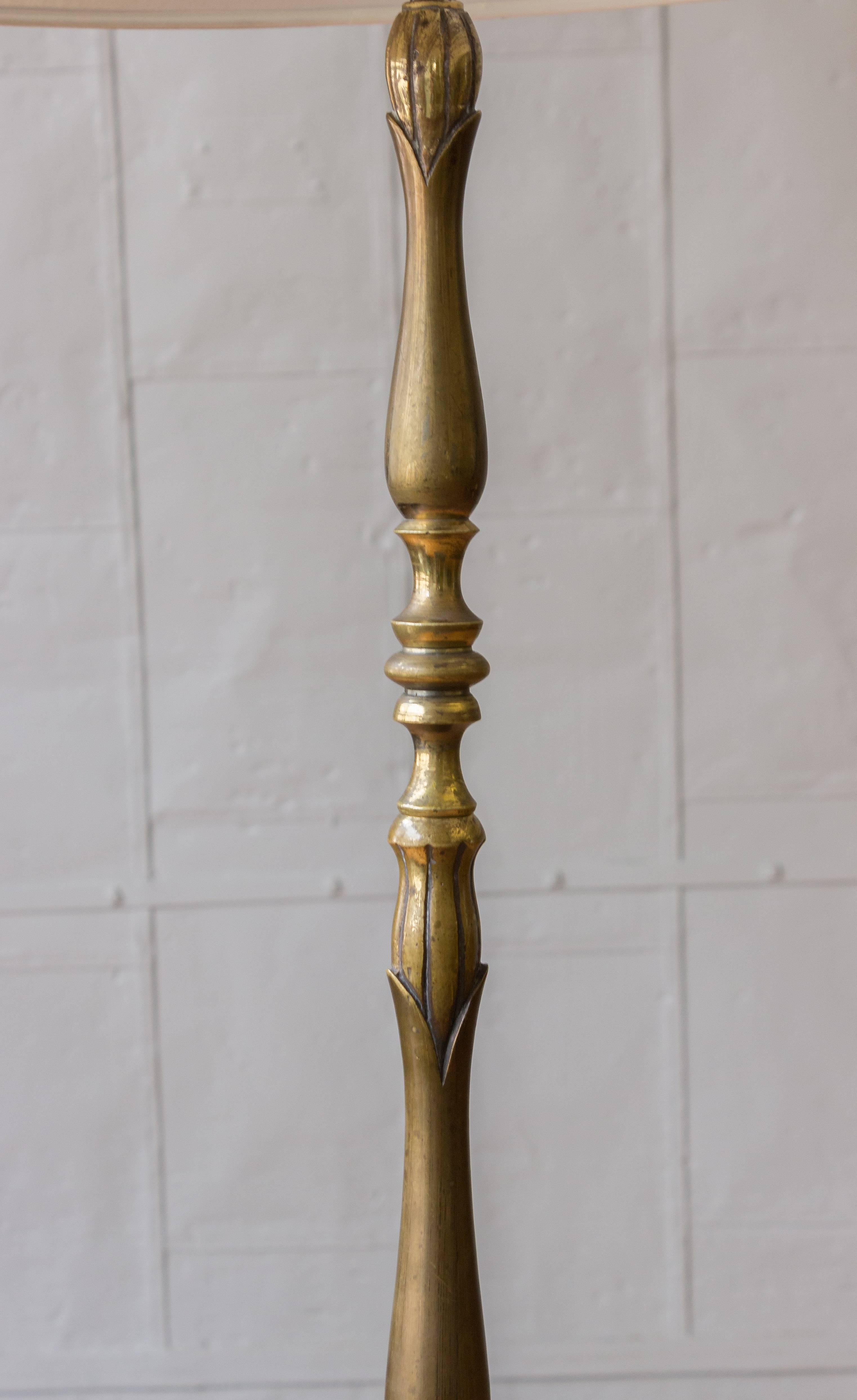 Early 20th Century French Art Nouveau Style Floor Lamp For Sale