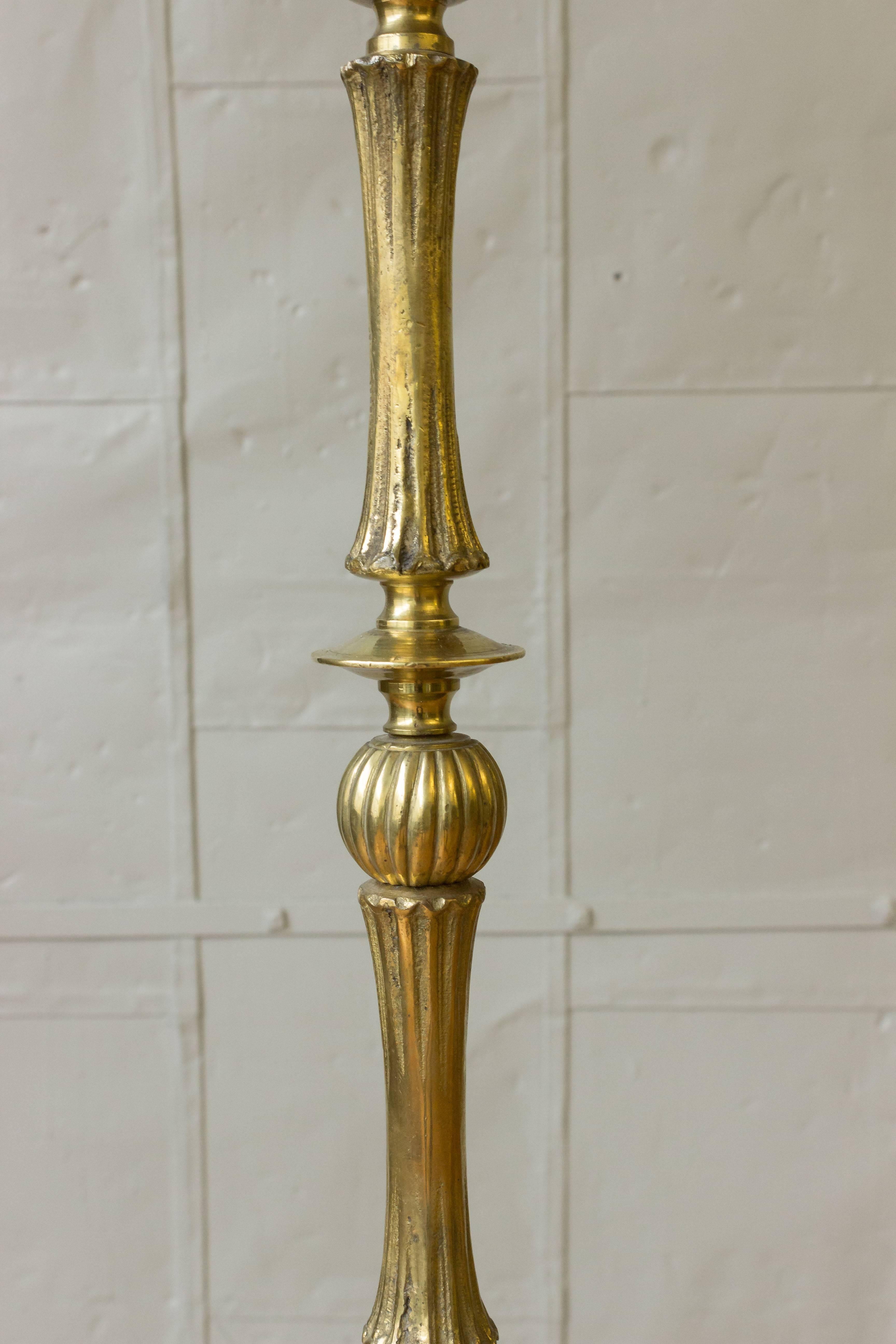 French Bronze Neoclassical Style Floor Lamp