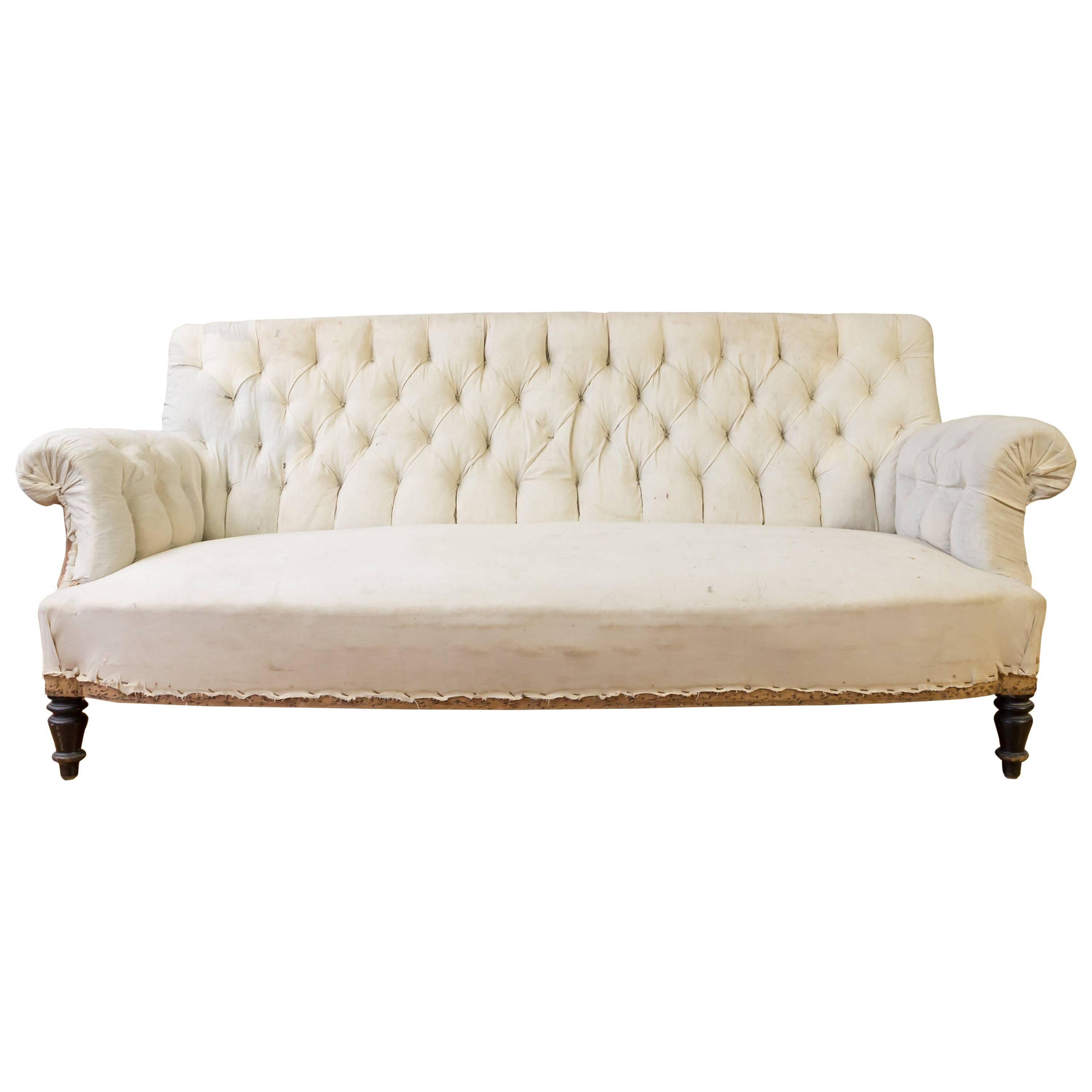 19th Century French Tufted Sofa
