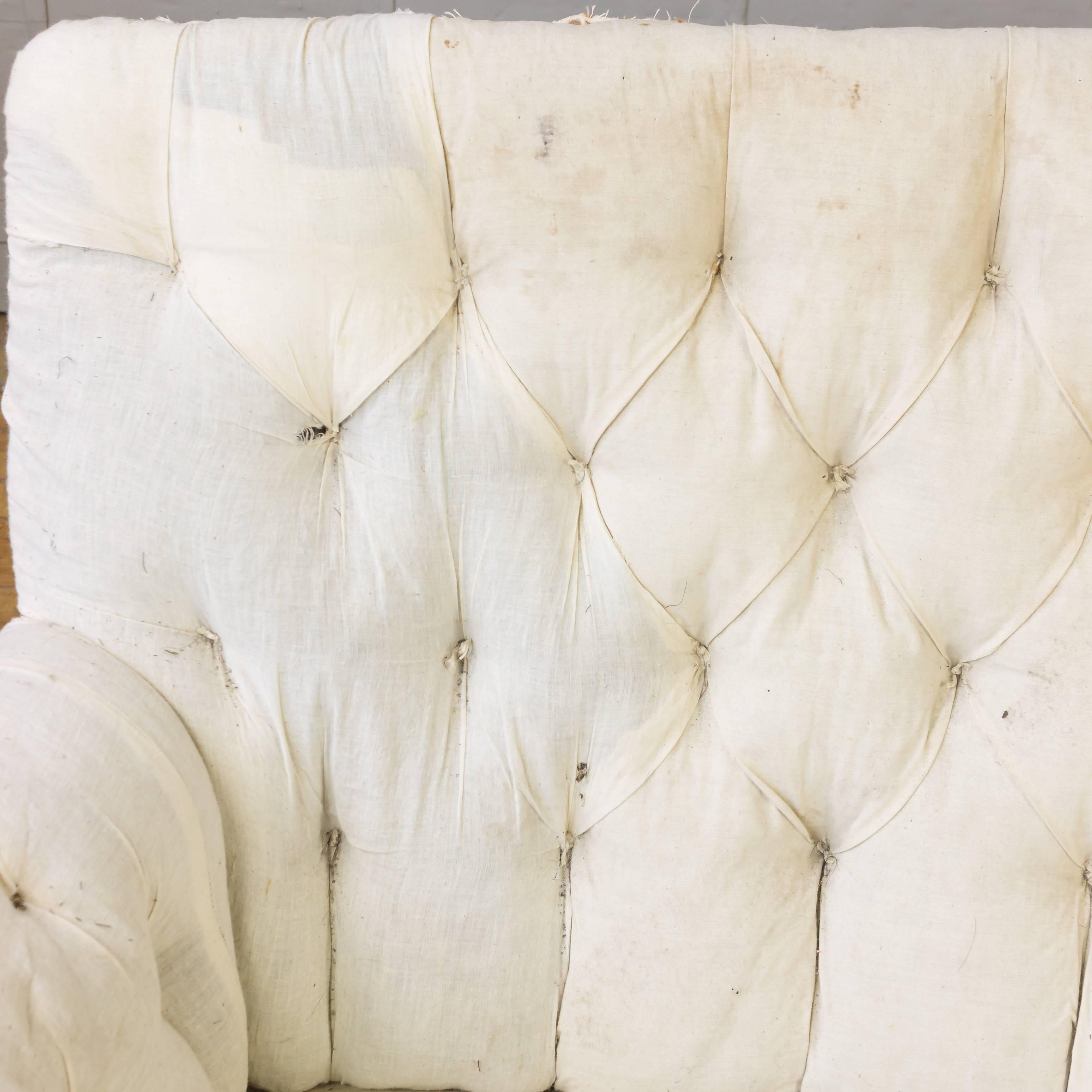 19th Century French Tufted Sofa 2