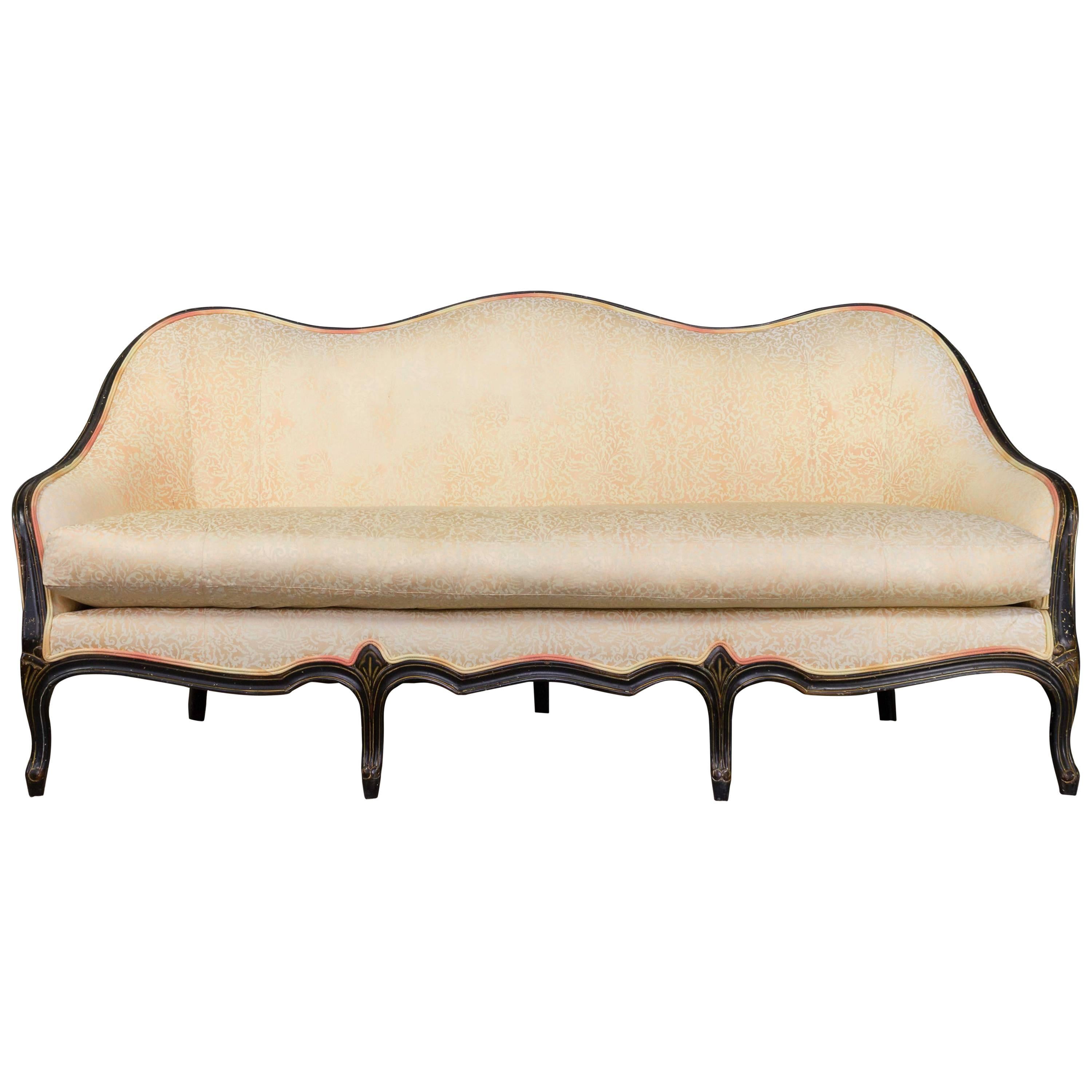 Louis XVI Style Sofa with Decorative Frame