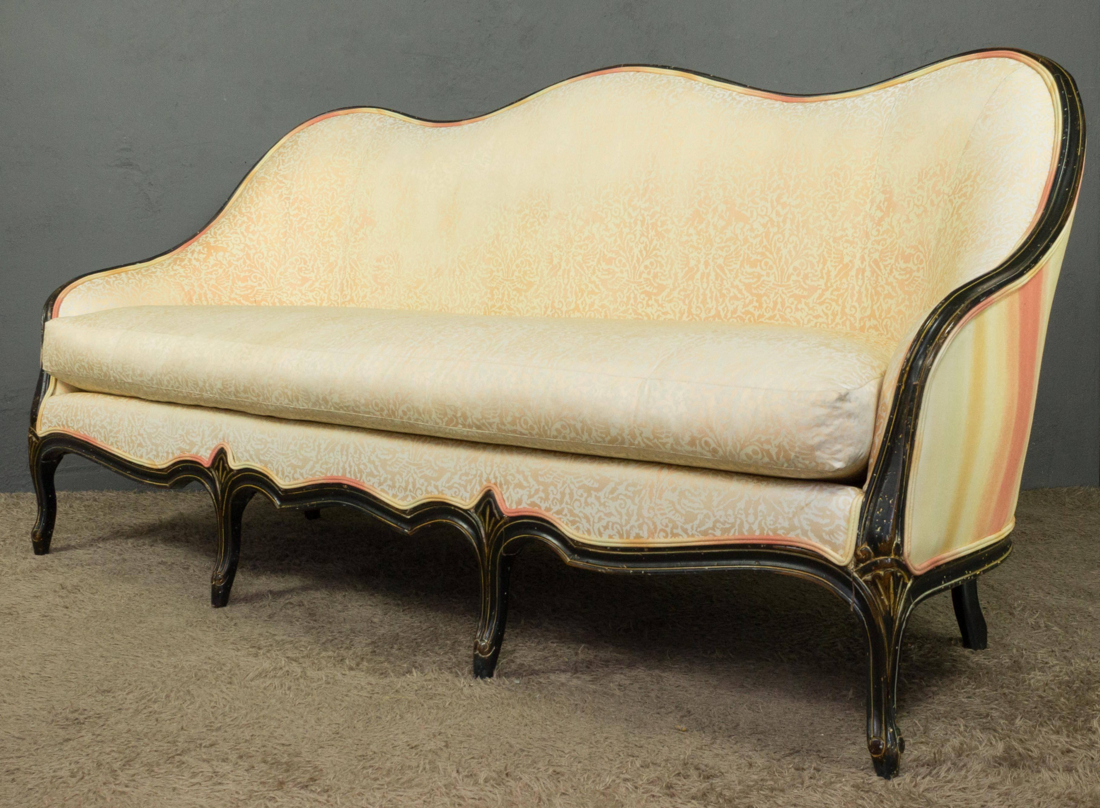 Louis XVI Style Sofa with Decorative Frame 2