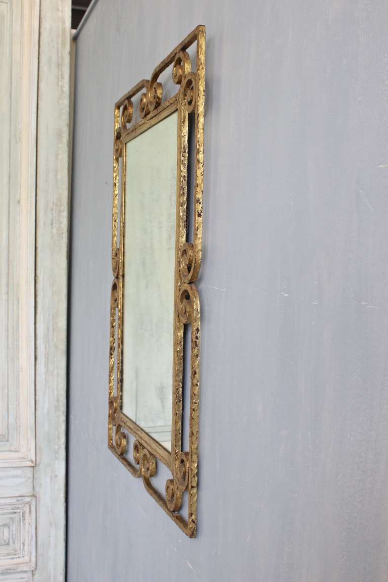 Spanish Gilt Metal Mirror 1