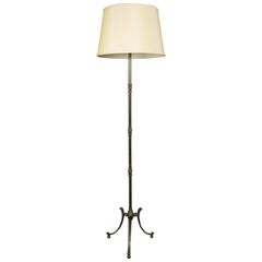 French 1950s Brass Floor Lamp