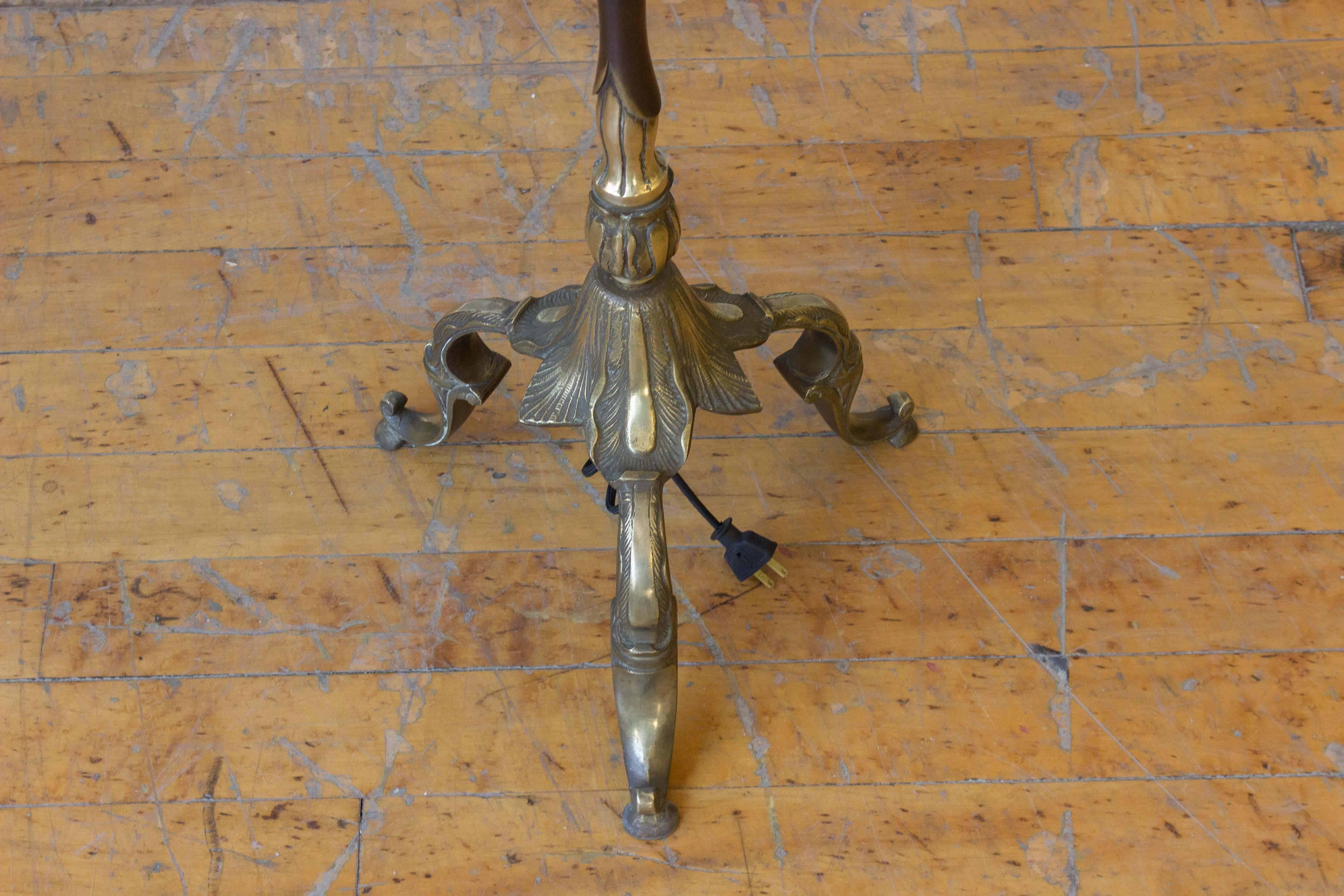 French 1920s Art Nouveau Style Floor Lamp 1